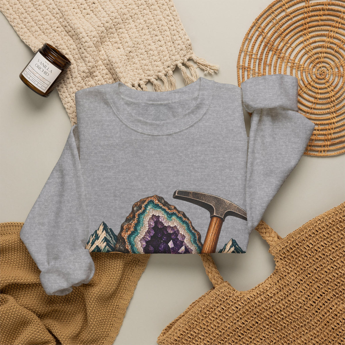 Vintage Geode and Rockhounding Field Kit Sweatshirt