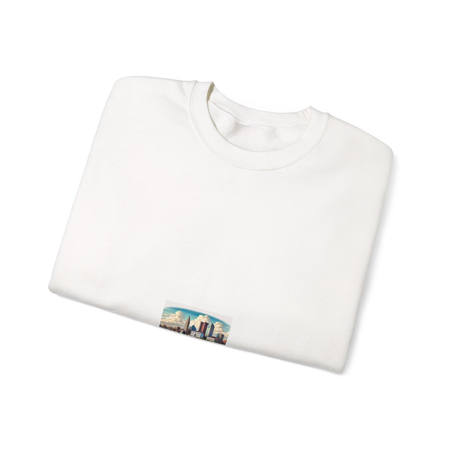 Rural River City Skyline Hometown Landscape Sweatshirt