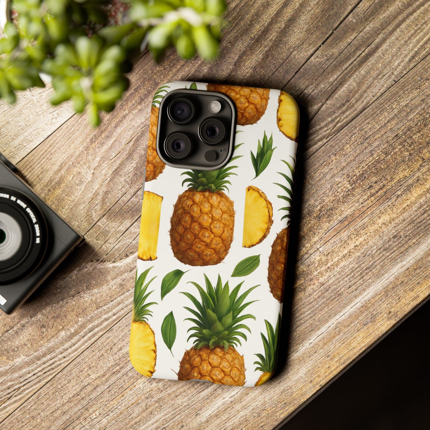 Pineapple Phone Case - Tough Cases, Tropical Phone Cover, Summer Vibe Accessories, Cute Pineapple Design, Fun Gift for Fruit Lovers