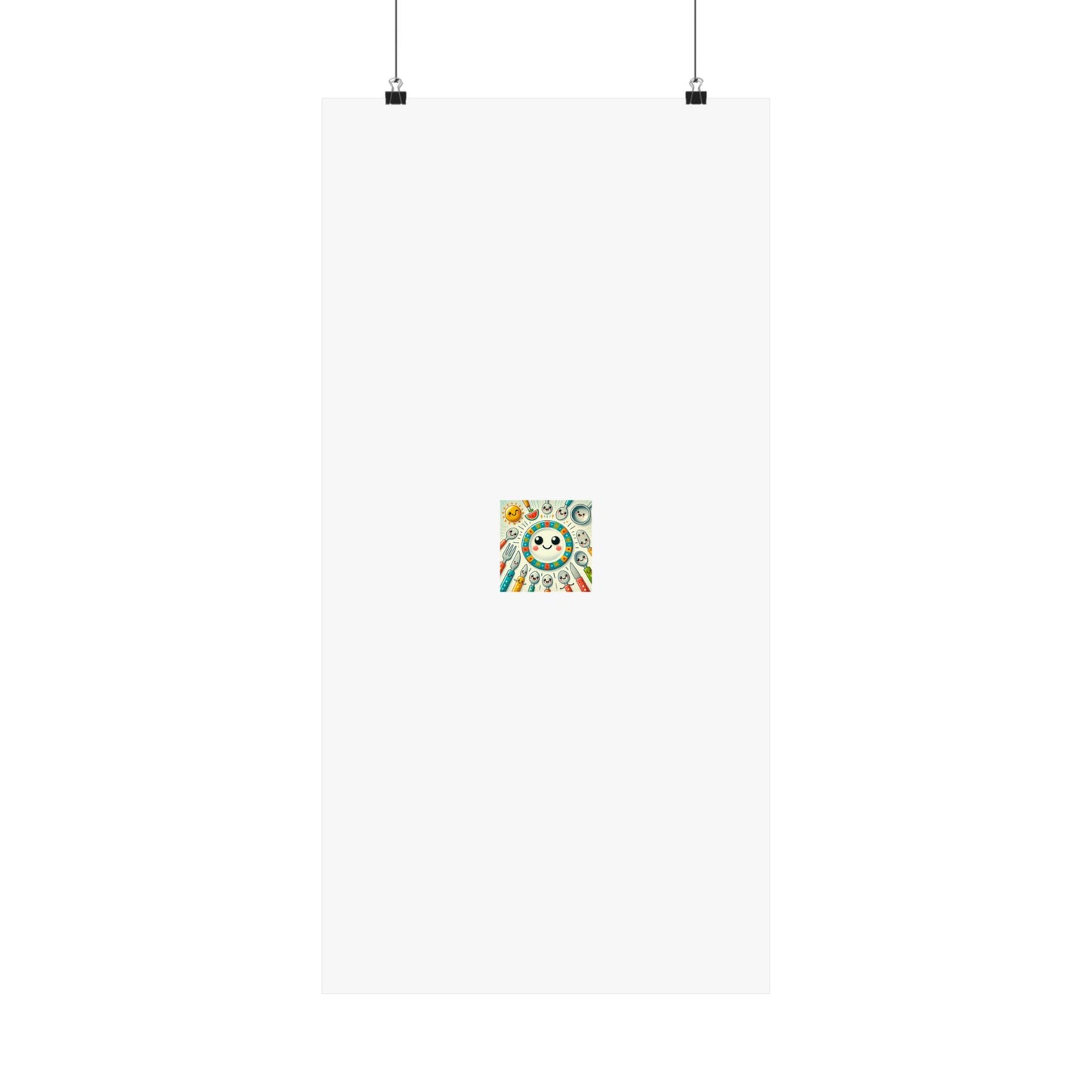 Happy Little Kitchen Club Kawaii Food Poster Kitchen Wall Art Decor