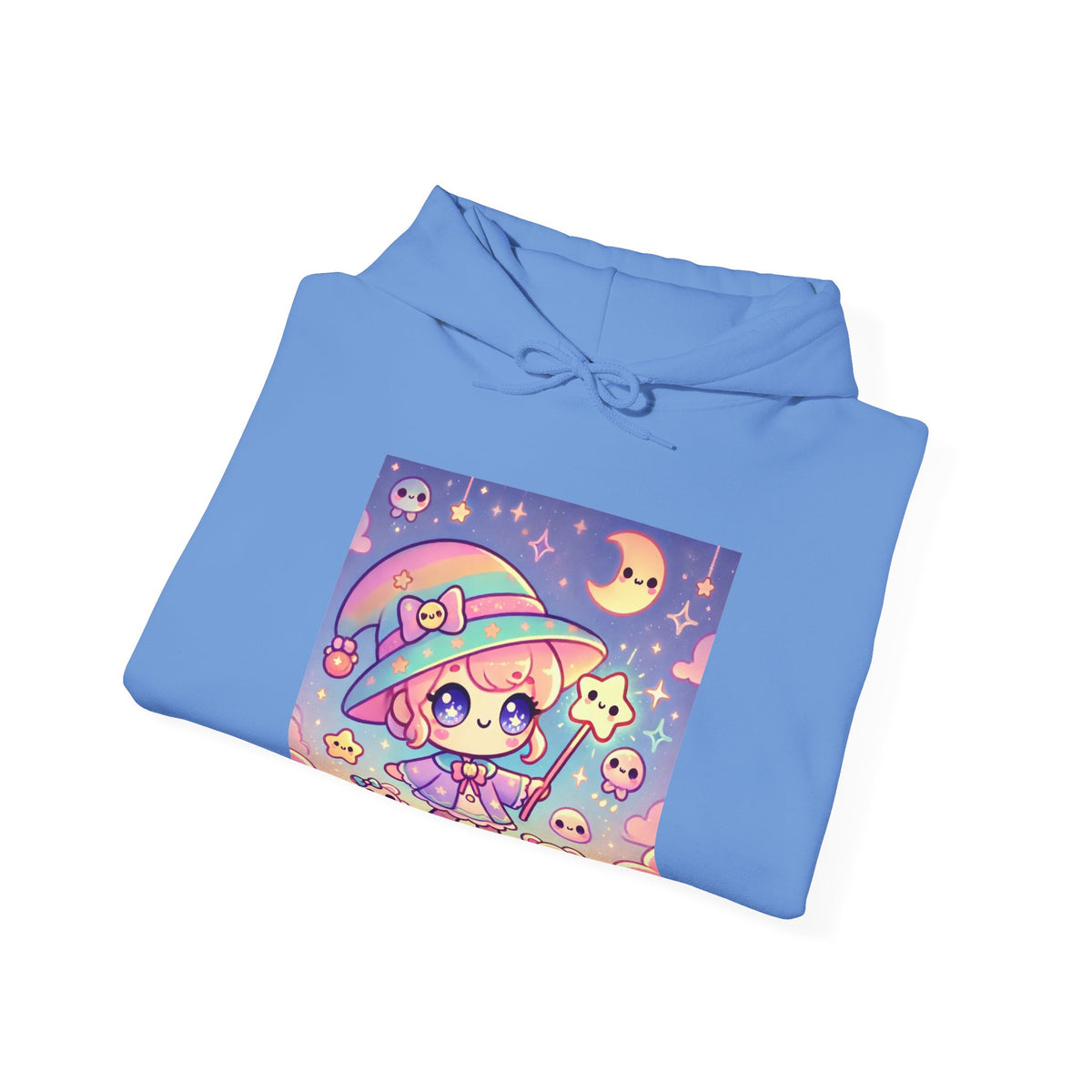 Kawaii Moon Wand Pastel Fantasy Art Hoodie