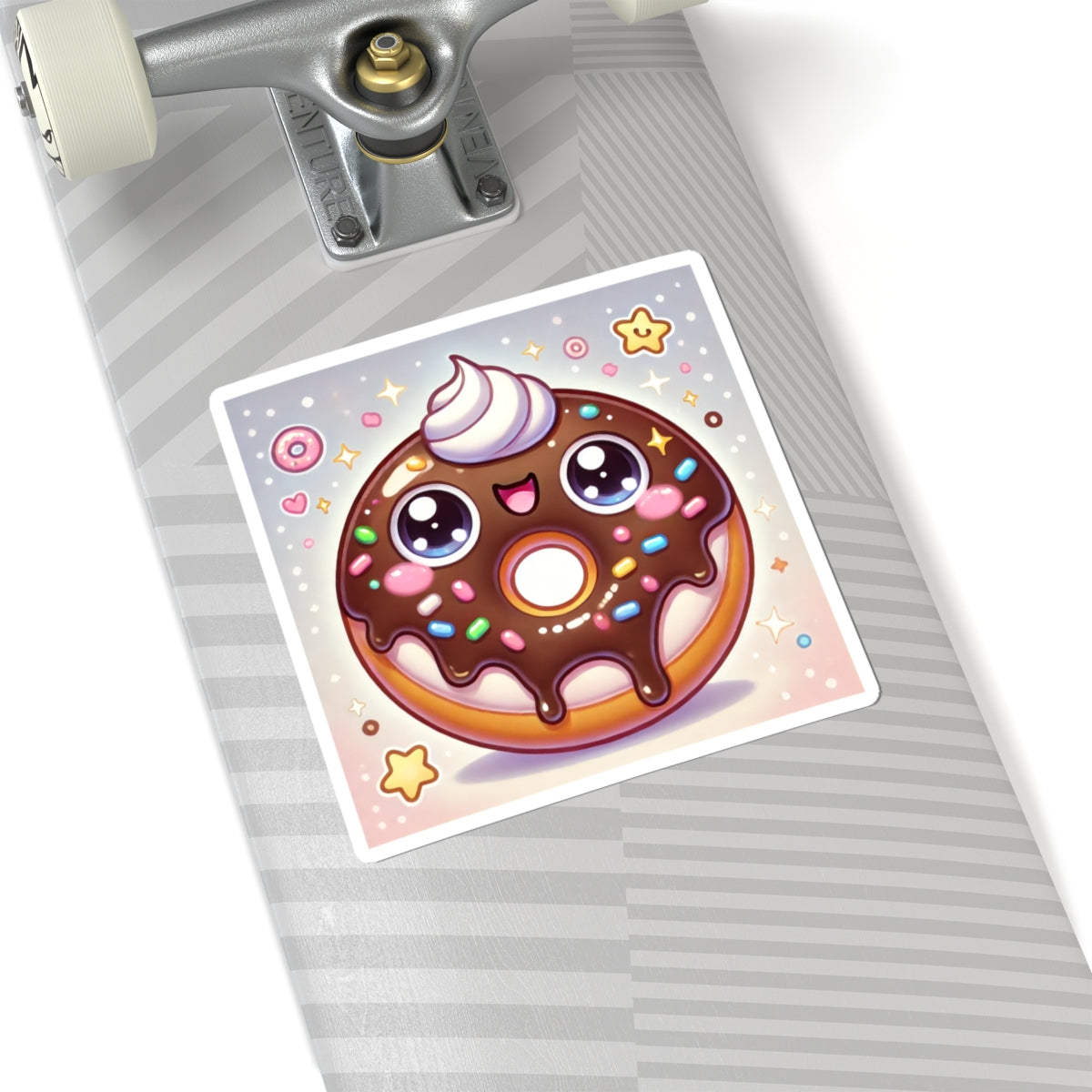 Kawaii Chocolate Donut Cute Dessert Art Sticker