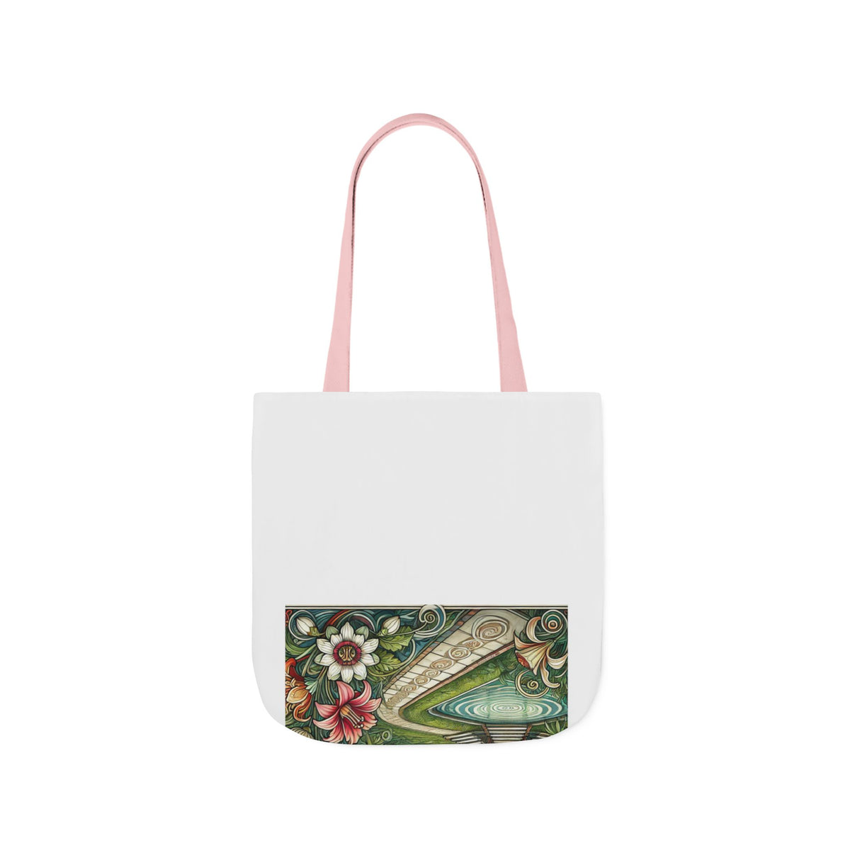 Botanical Gazebo Garden Art Nouveau Canvas Tote Bag