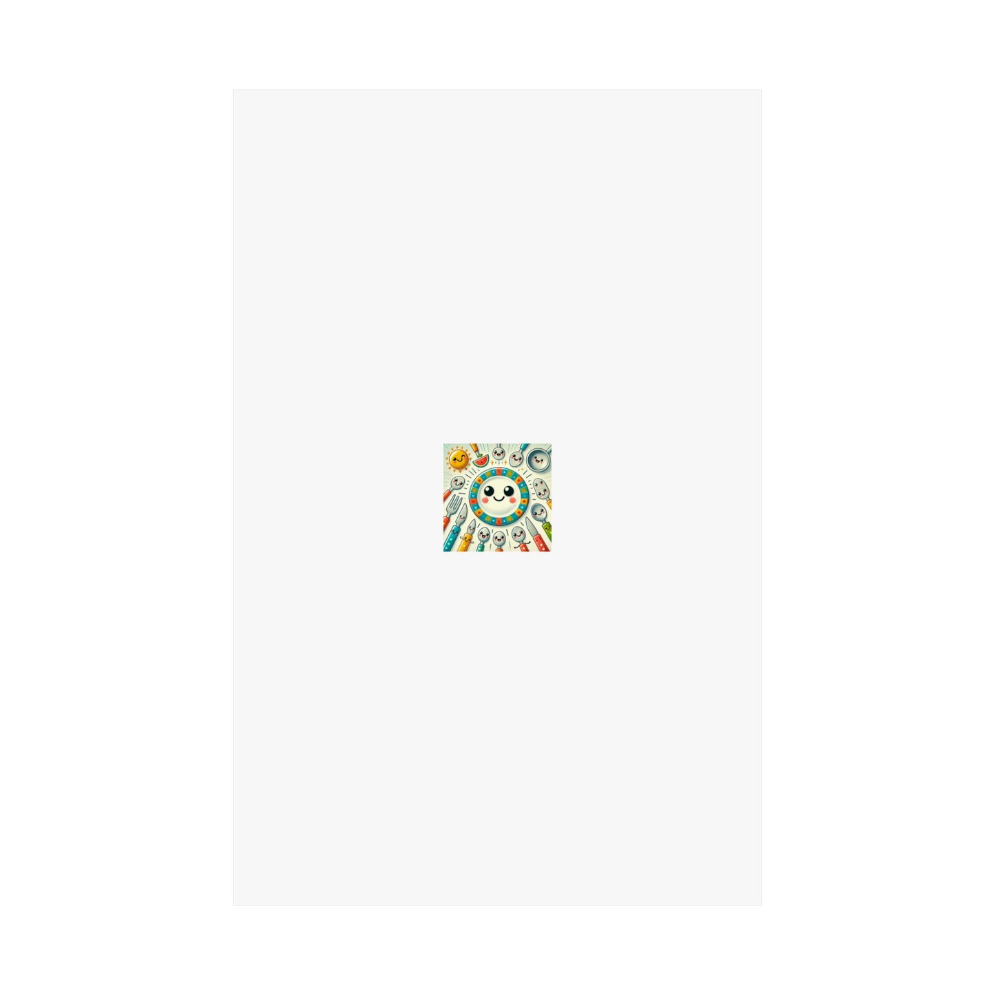 Happy Little Kitchen Club Kawaii Food Poster Kitchen Wall Art Decor