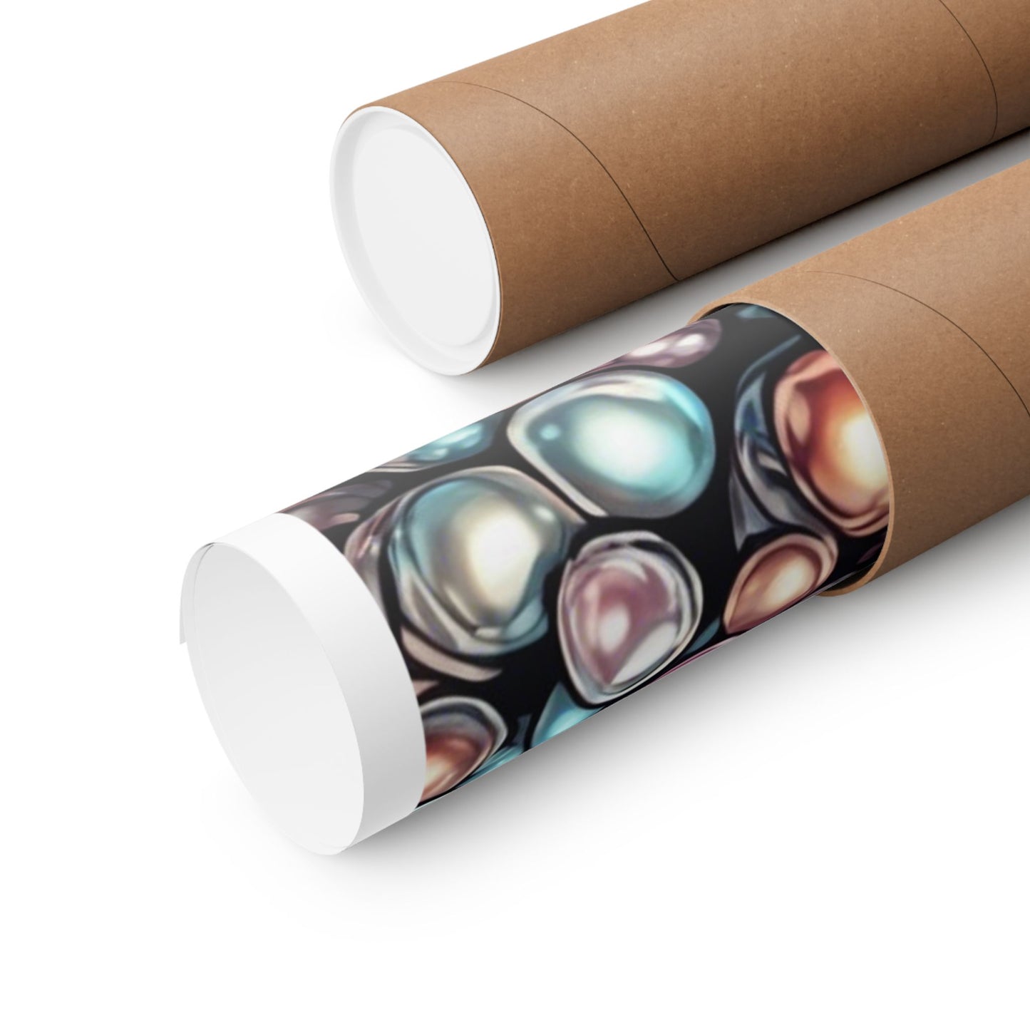 Pearl Bubble Pattern Abstract Gift Art Poster