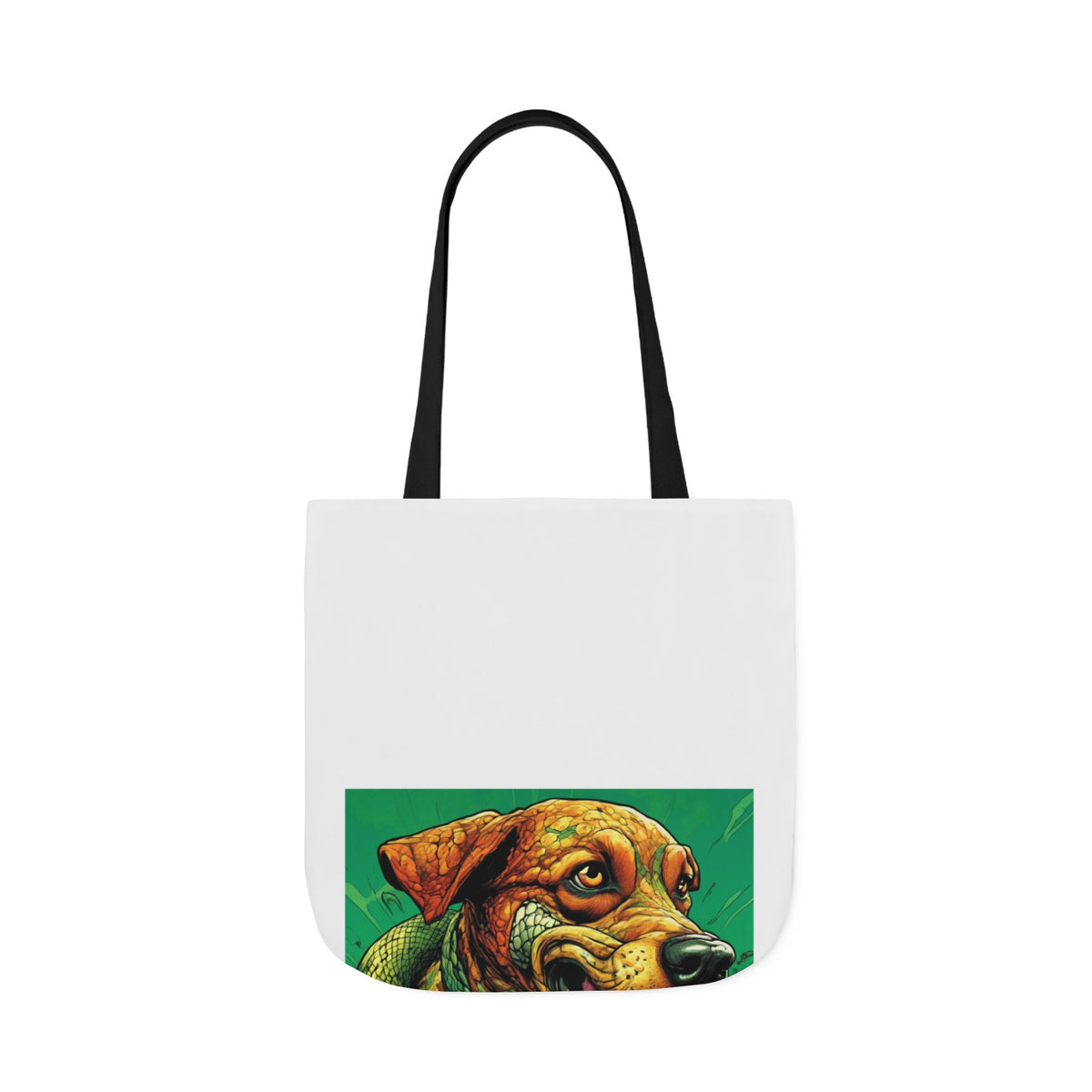 Serpent Guardian Dog Bold Fantasy Creature Tote Bag