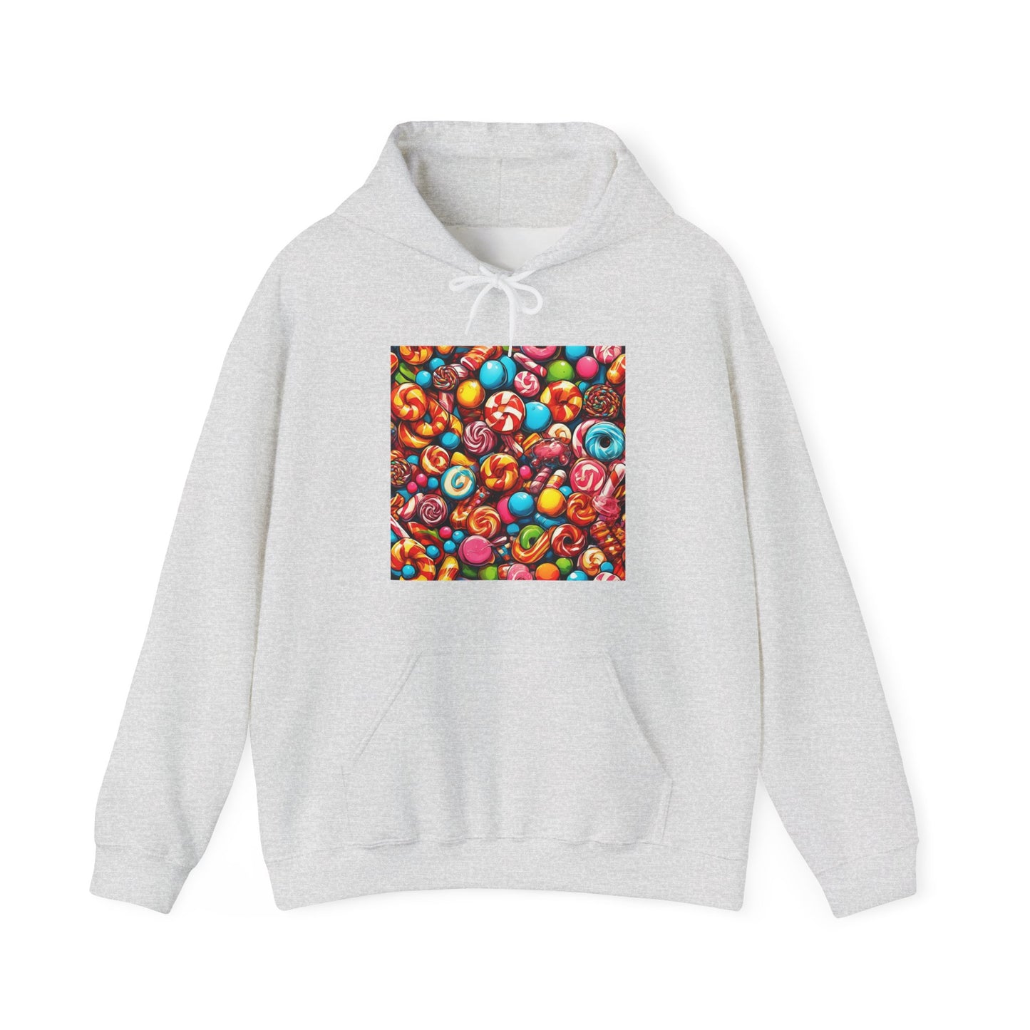 Colorful Candy and Lollipop Pattern Hoodie