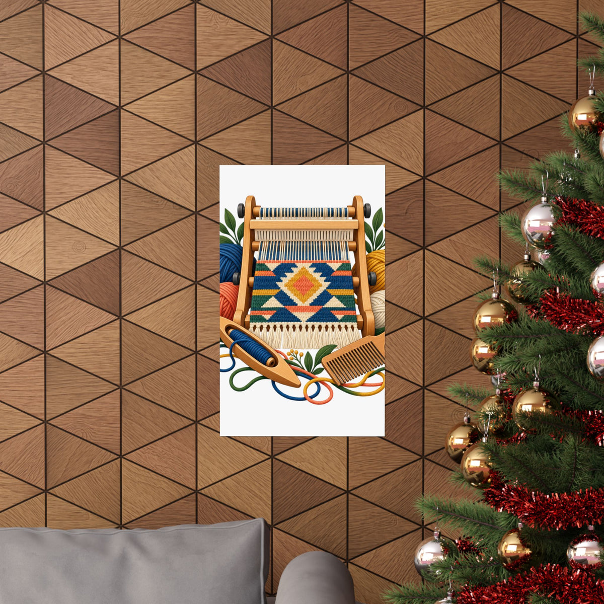 Geometric Hand Weaving Workshop Poster