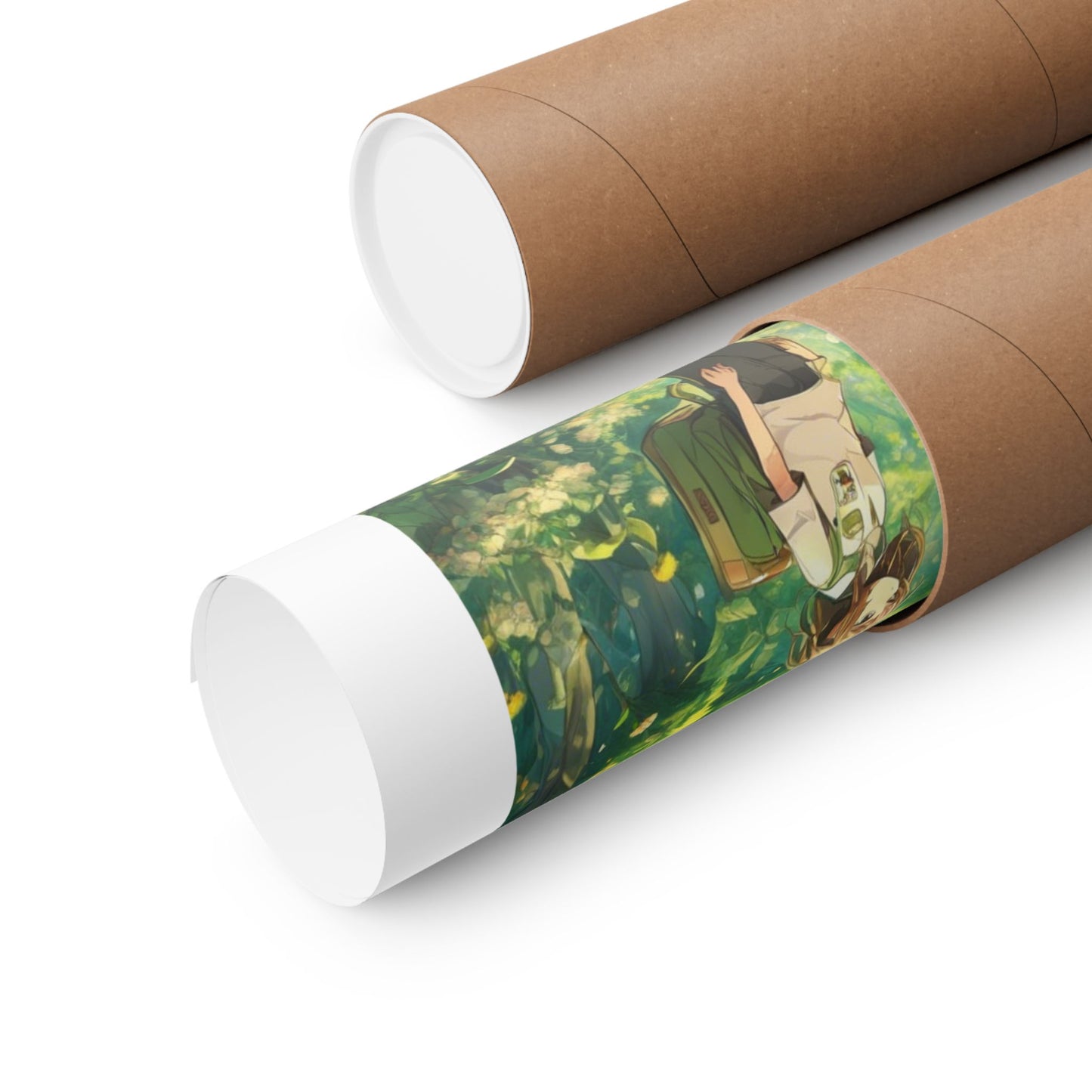 Bee Garden Explorer Anime Nature Art Poster