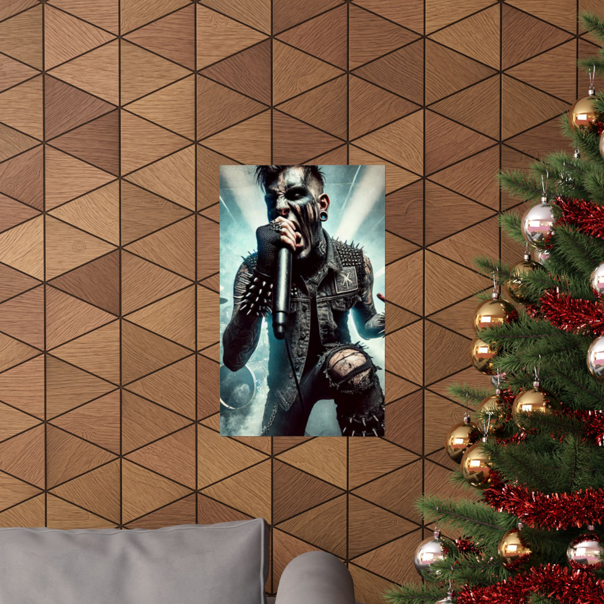 Punk Rock Vocalist Stage Energy Music Room Poster