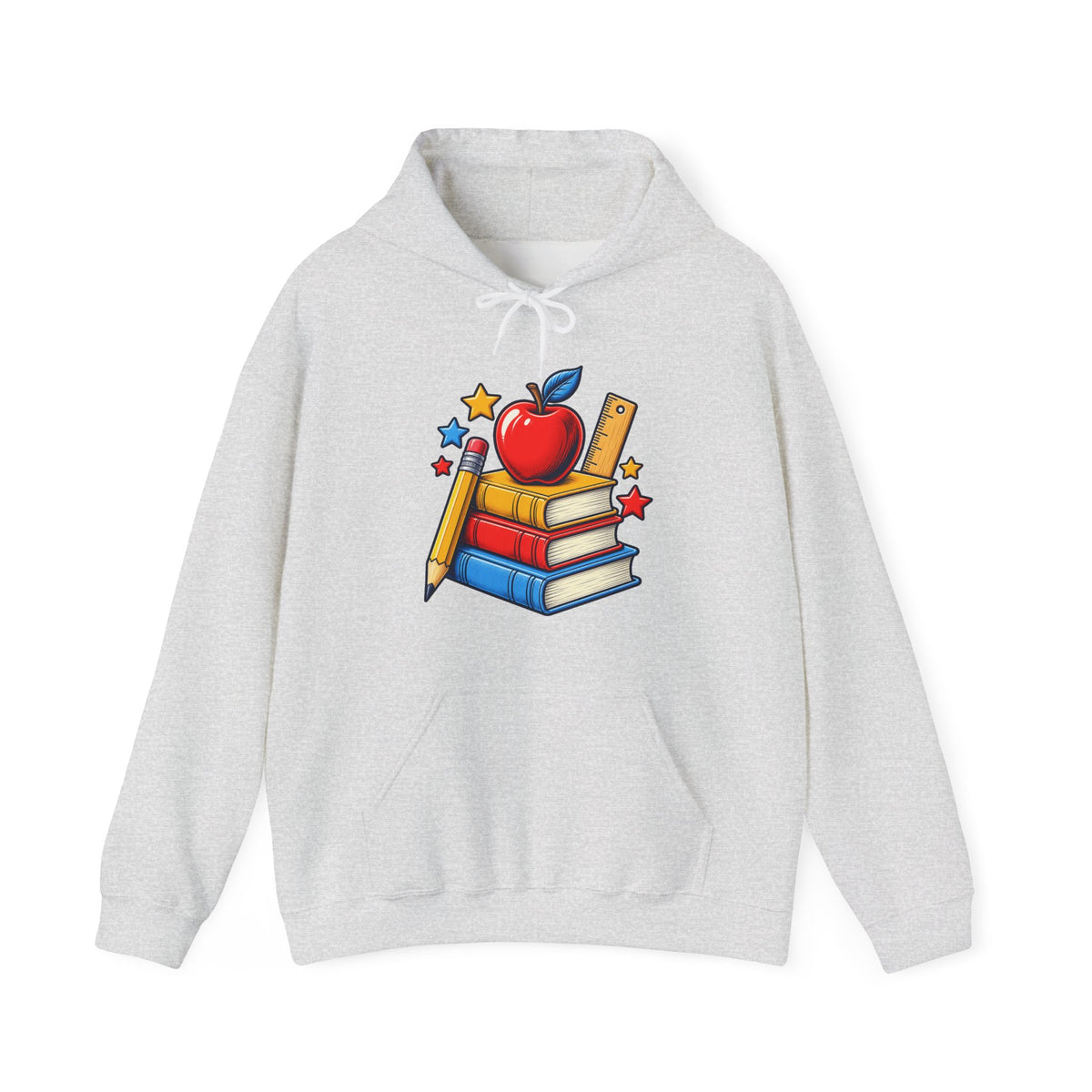 Retro School Books Apple Teacher Appreciation Hoodie