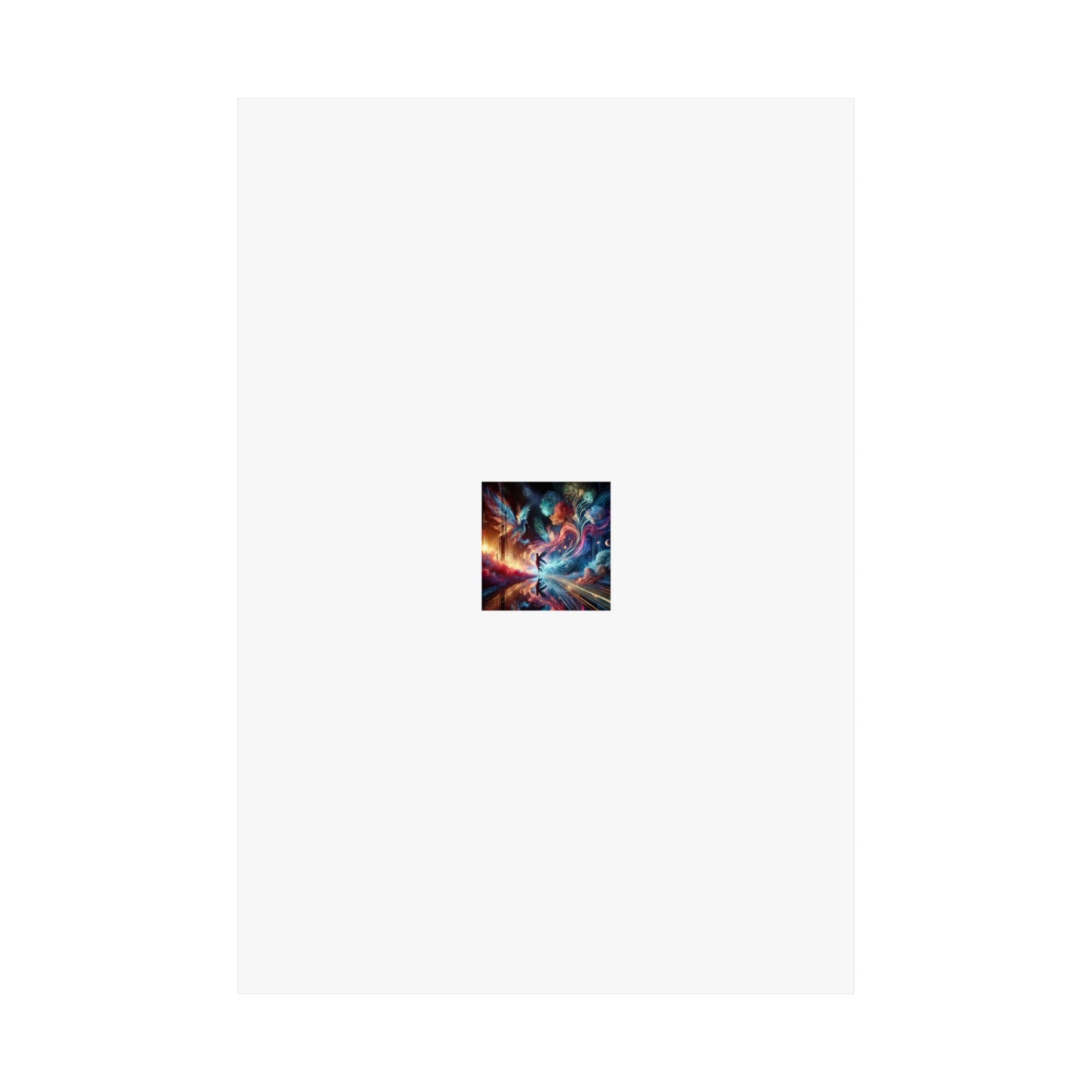Cosmic Aurora Dancer Dreamscape Celestial Dance Poster