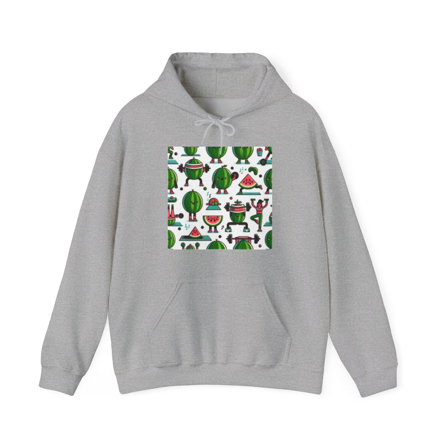 Watermelon Workout Club Cute Food Fitness Graphic Hoodie