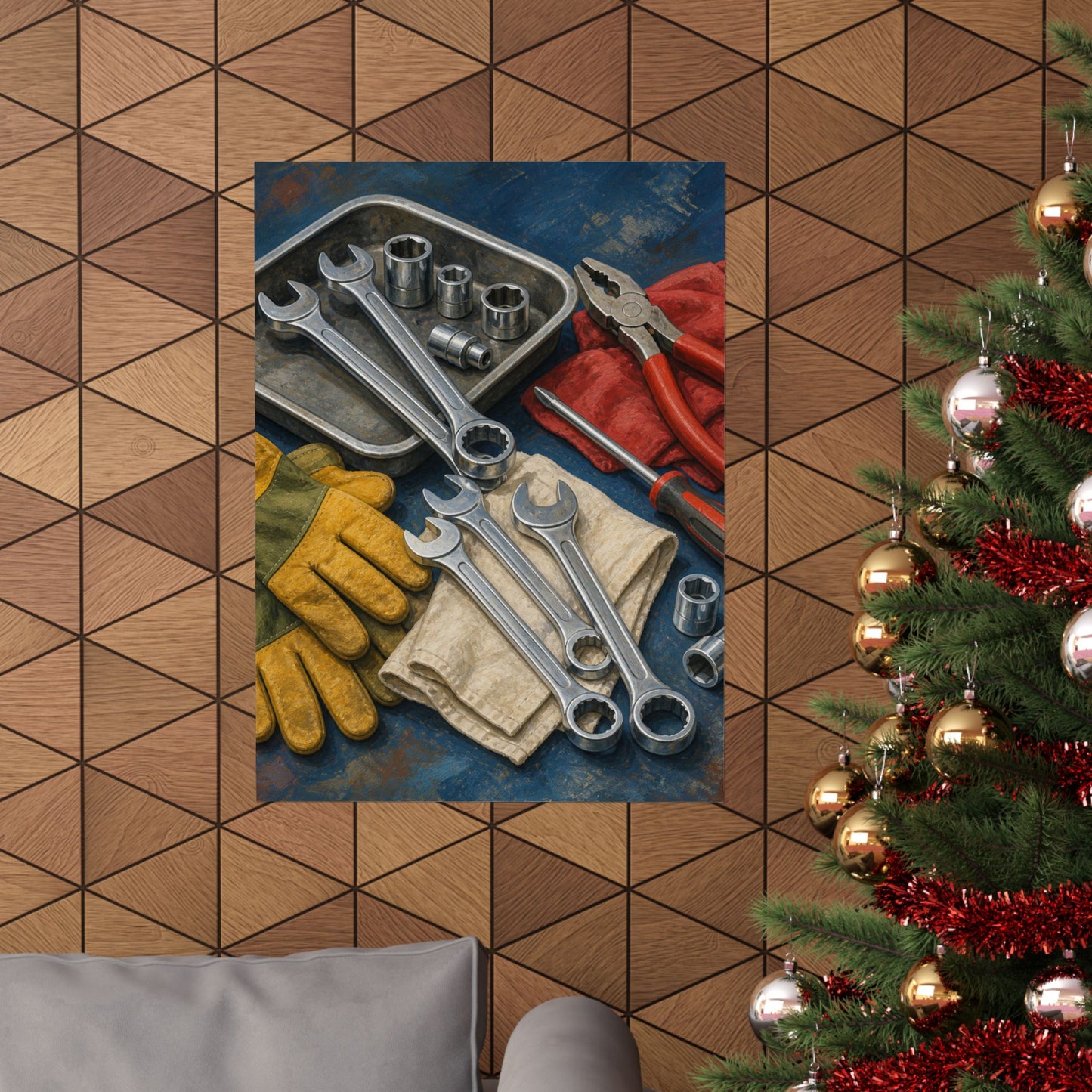 Classic Mechanic Hand Tools Art Poster