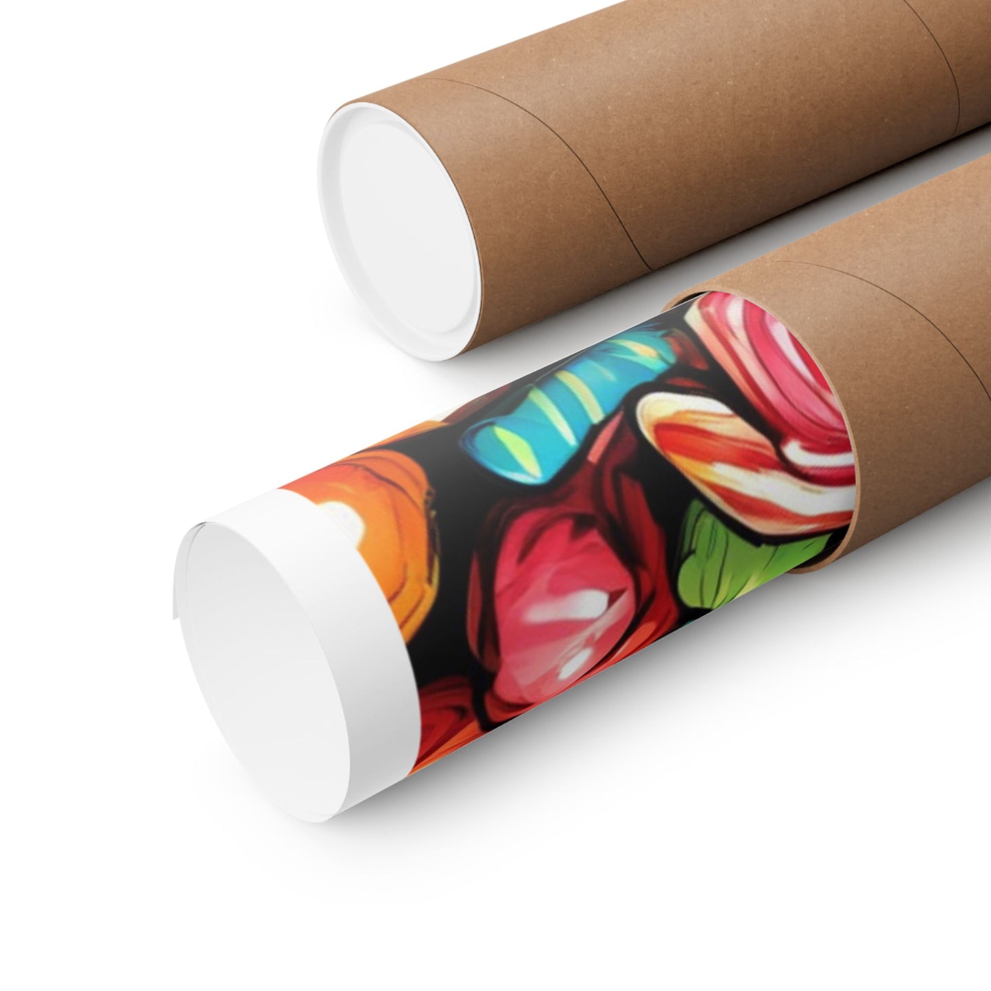 Colorful Candy Pattern Sweets Gift Art Poster
