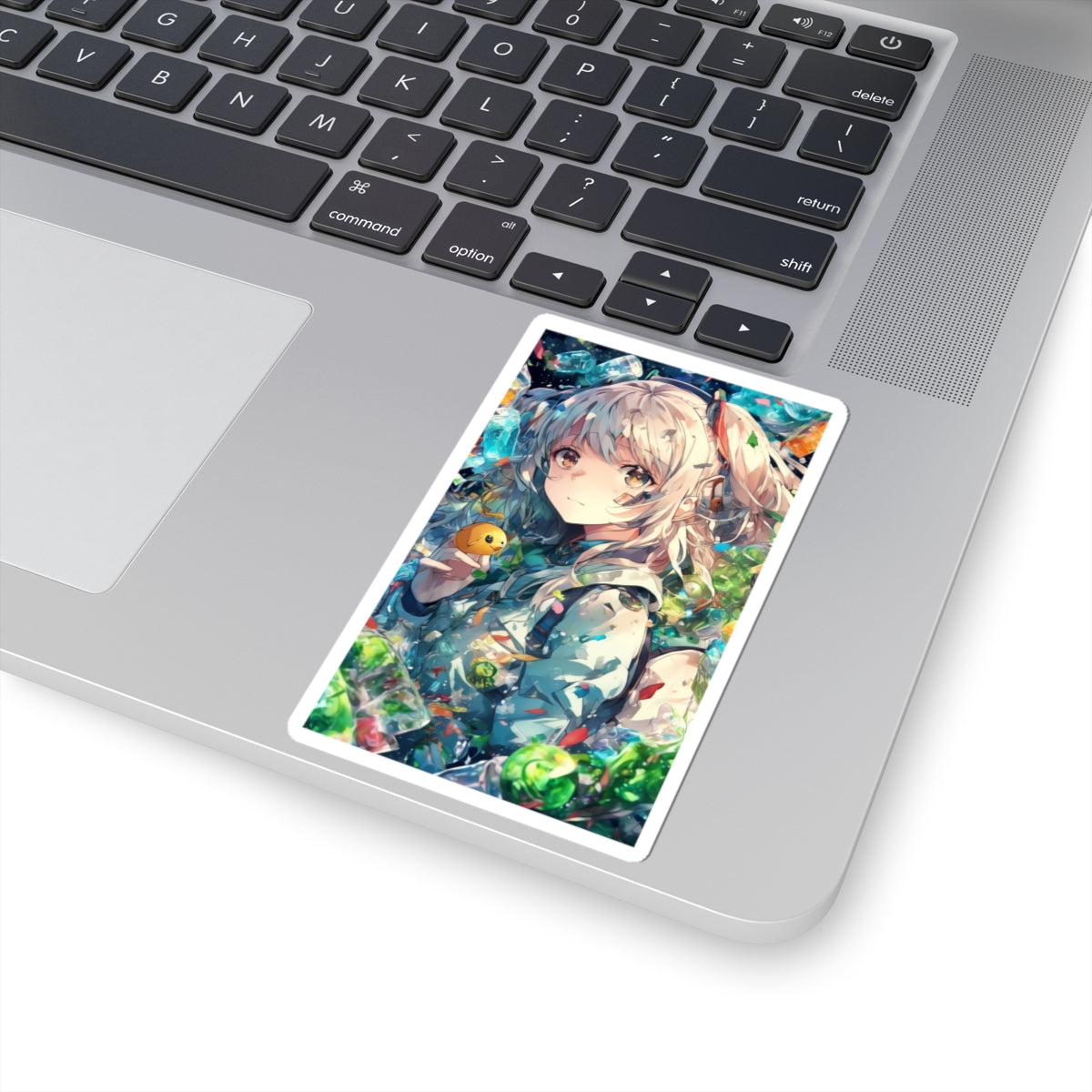 Crystal Bottle Anime Portrait Kawaii Laptop Sticker