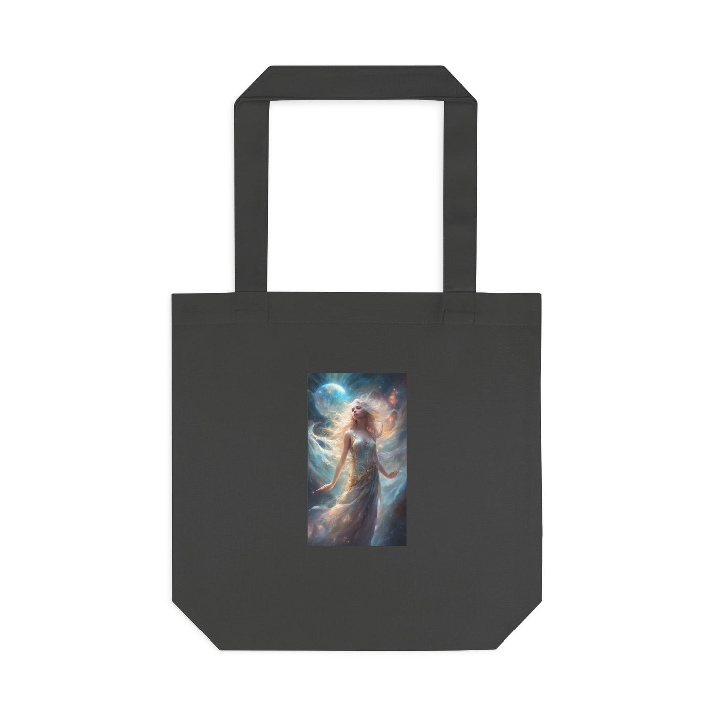 Moonlit Celestial Maiden Fantasy Portrait Tote Bag