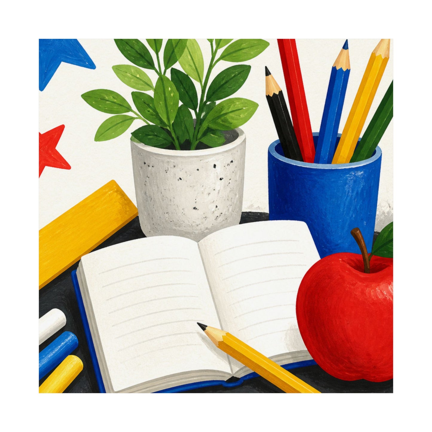 Colorful Classroom Supplies Teacher Appreciation Poster