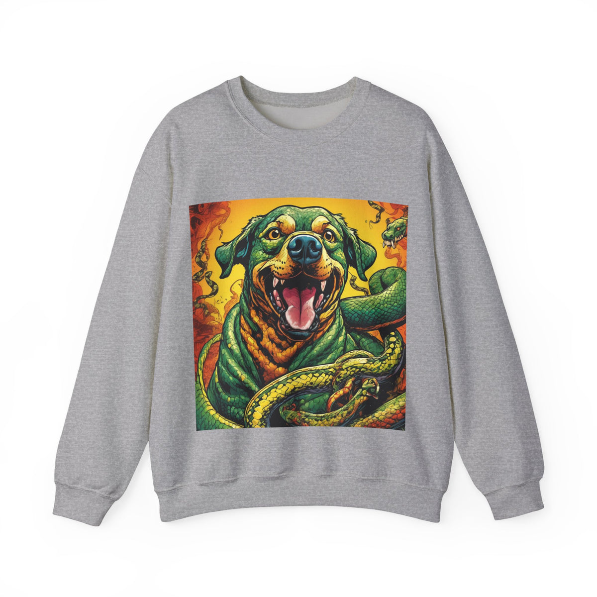 Surreal Serpent Hound Dark Fantasy Art Sweatshirt