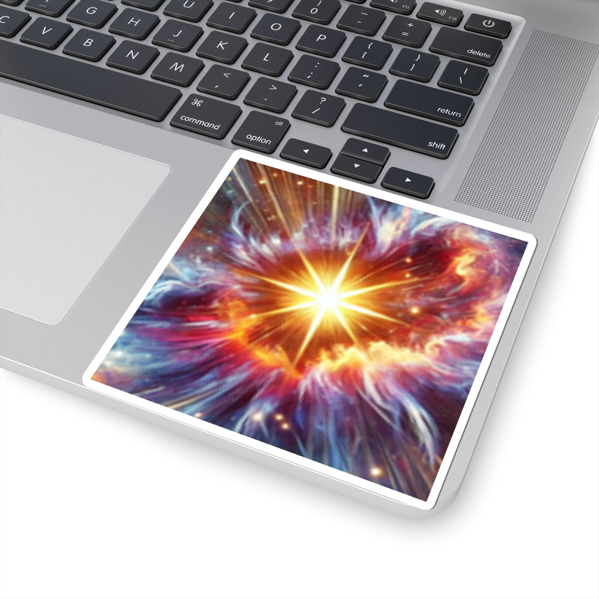 Cosmic Starburst Energy Abstract Space Sticker for Laptop