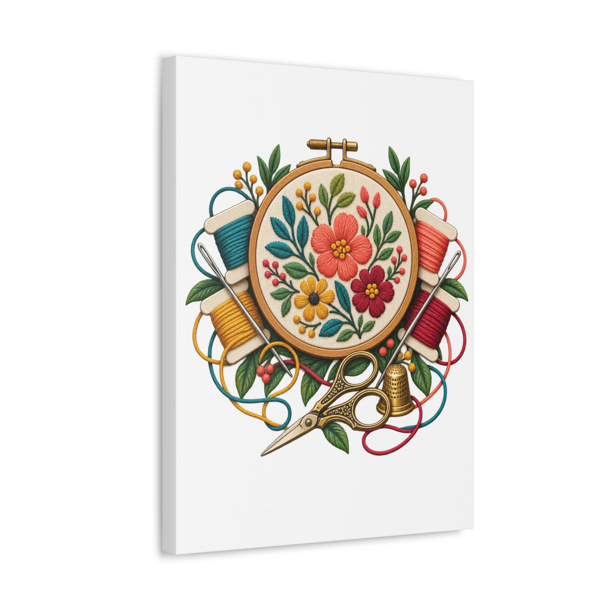 Botanical Embroidery Workshop Canvas
