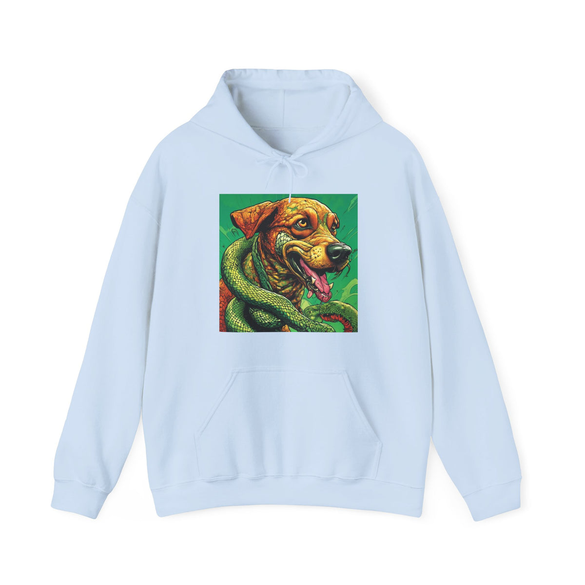 Serpent Guardian Dog Bold Fantasy Creature Art Hoodie