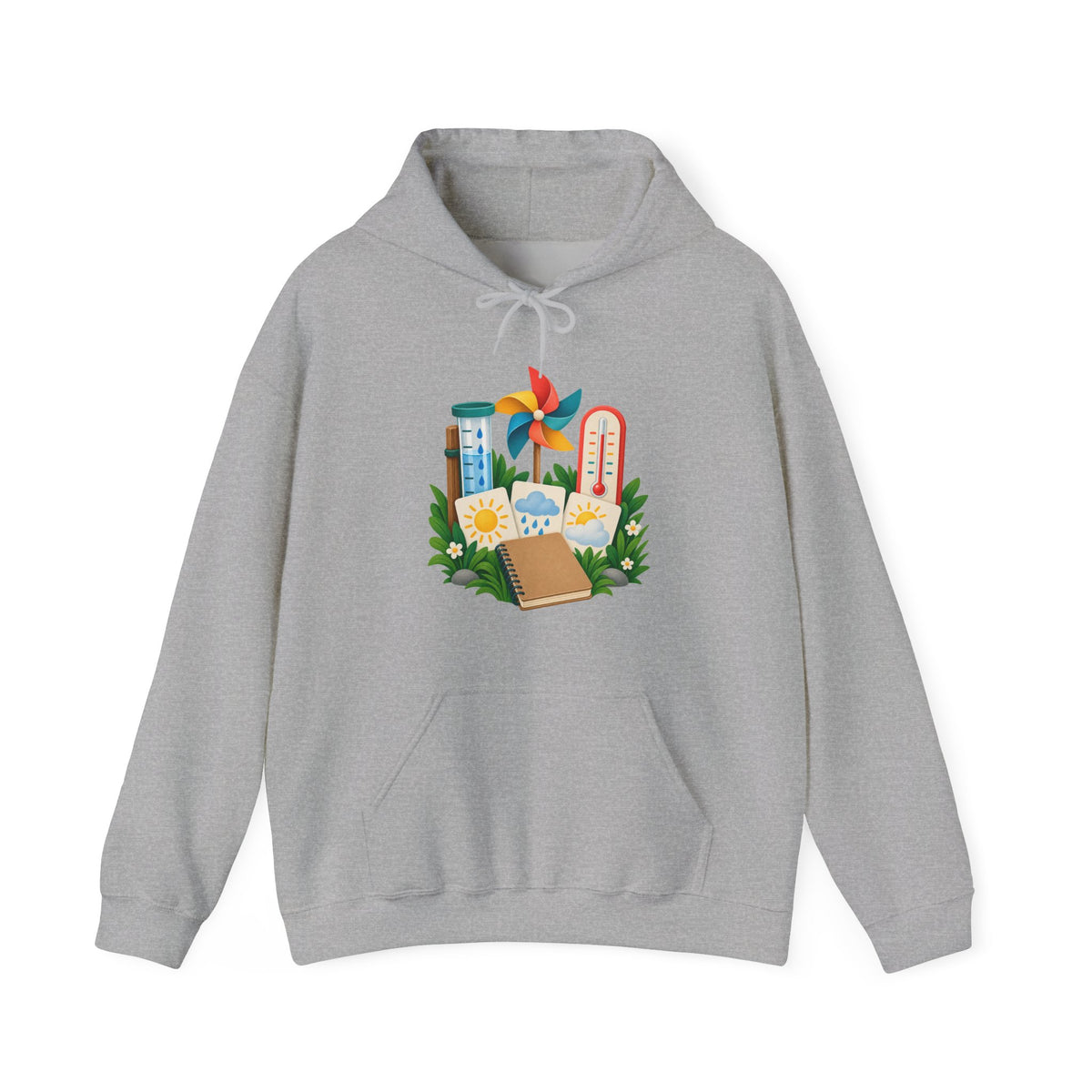 Colorful Backyard Weather Watching Kit Hoodie