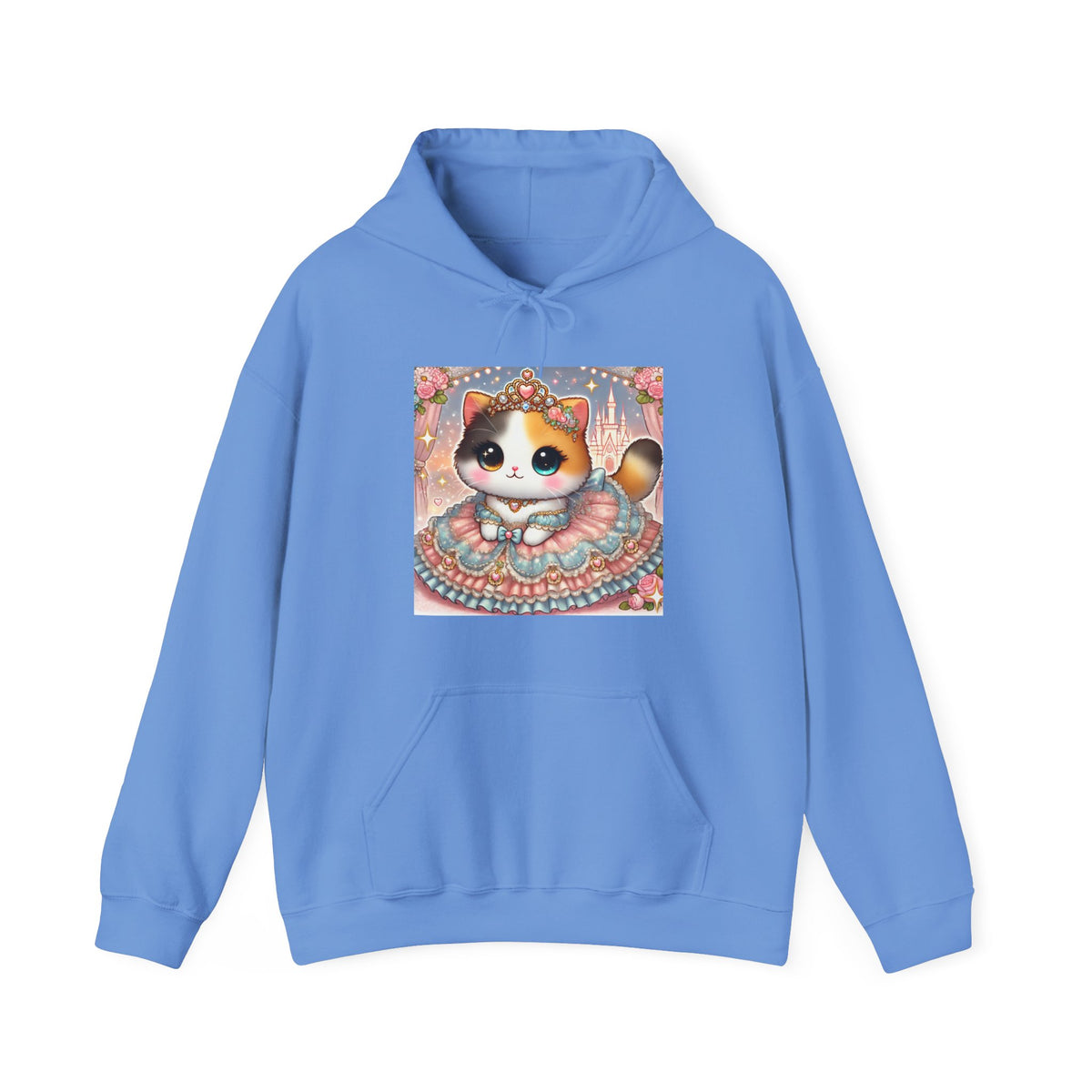 Pastel Princess Calico Cat Fantasy Hoodie