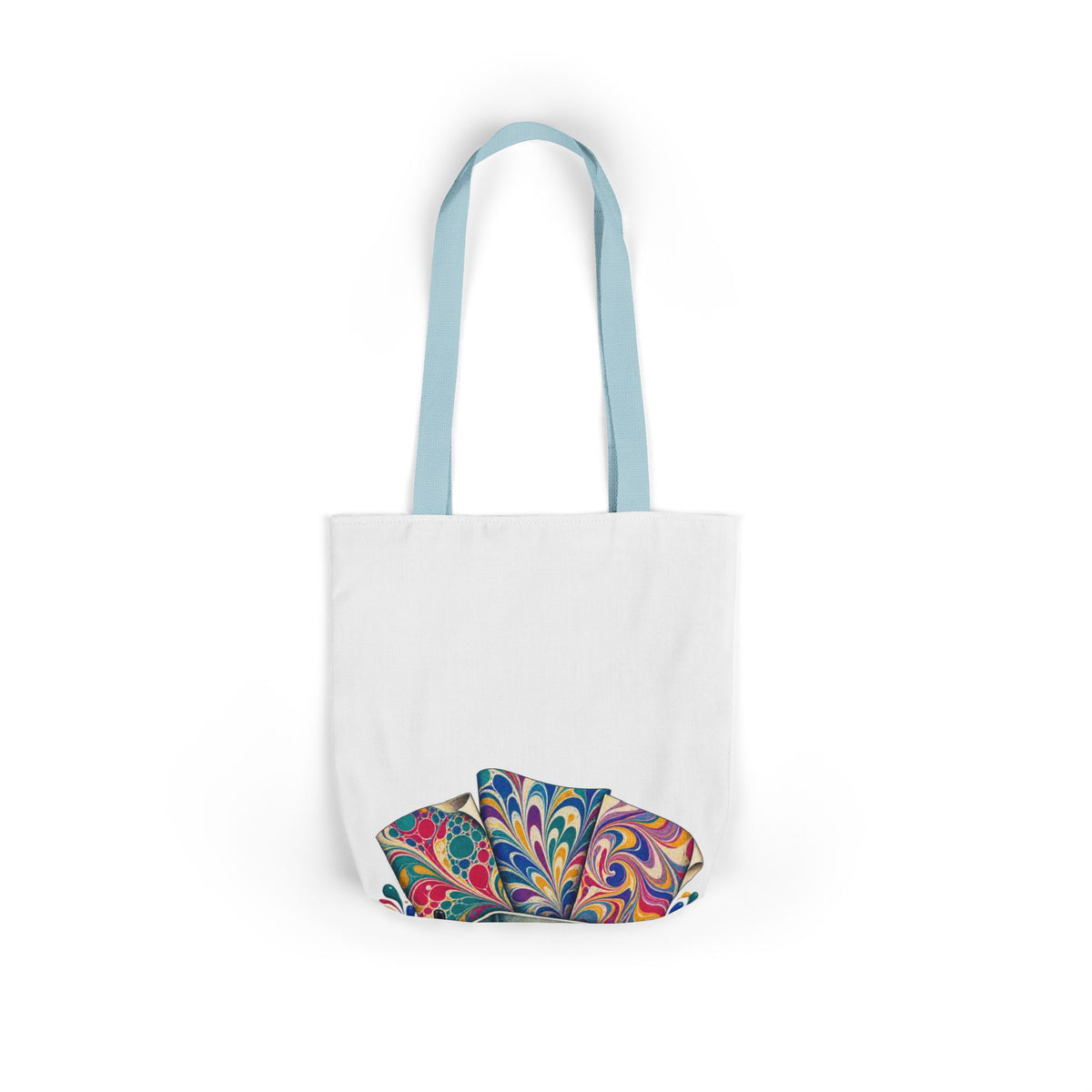 Colorful Paper Marbling Workshop Tote Bag