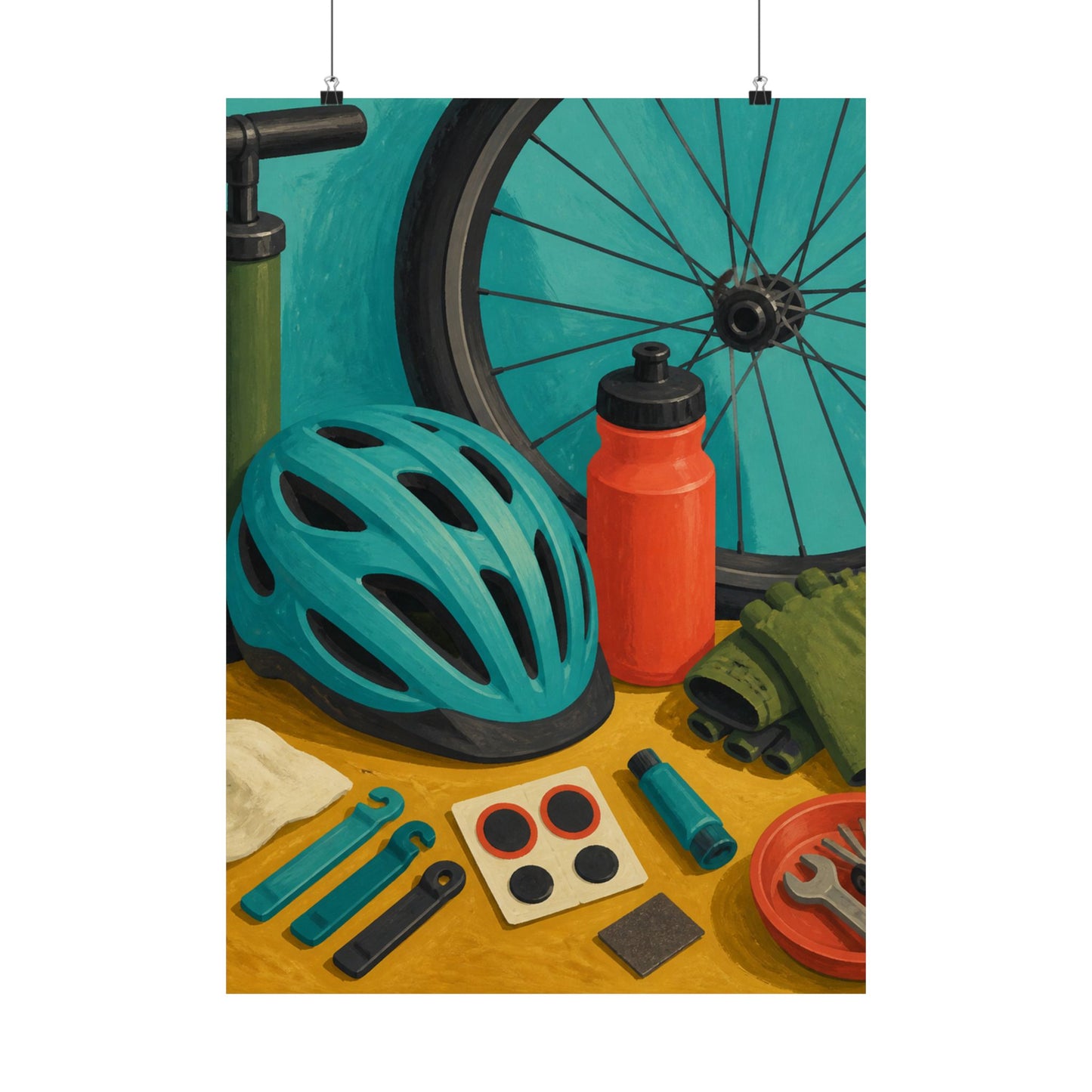 Everyday Bicycle Workshop Art Poster