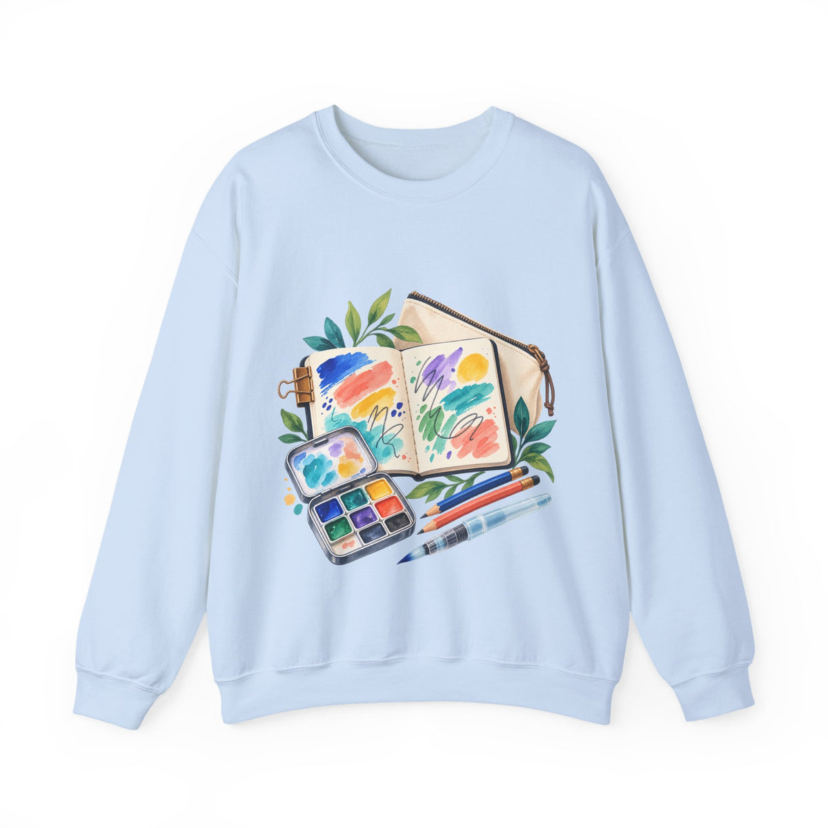 Colorful Urban Sketching Travel Kit Sweatshirt