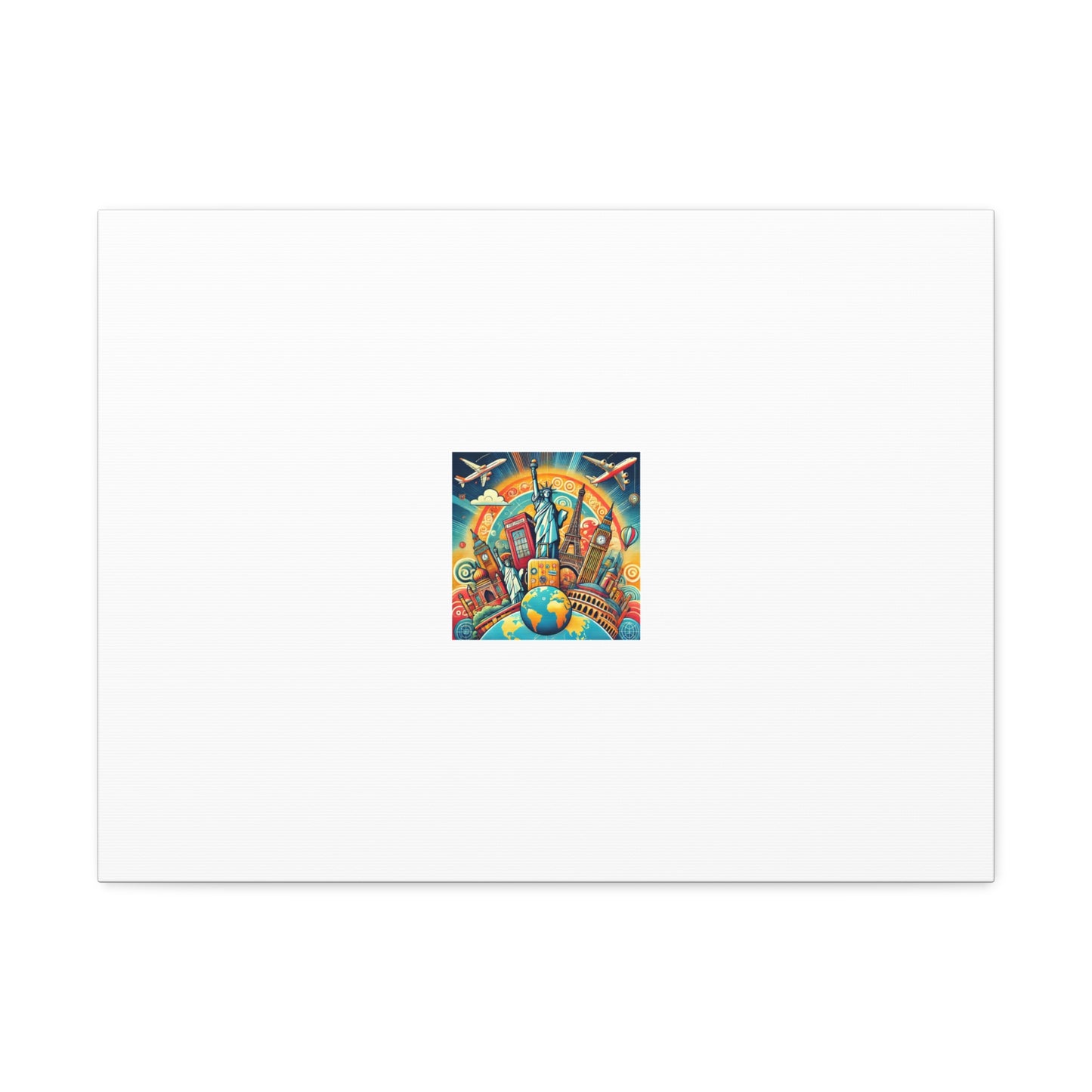 Global Landmark Adventure Collage Gallery Travel Canvas Art