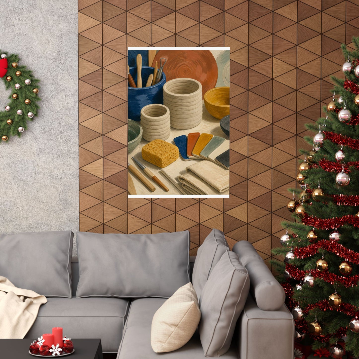 Handbuilt Ceramics Studio Art Poster