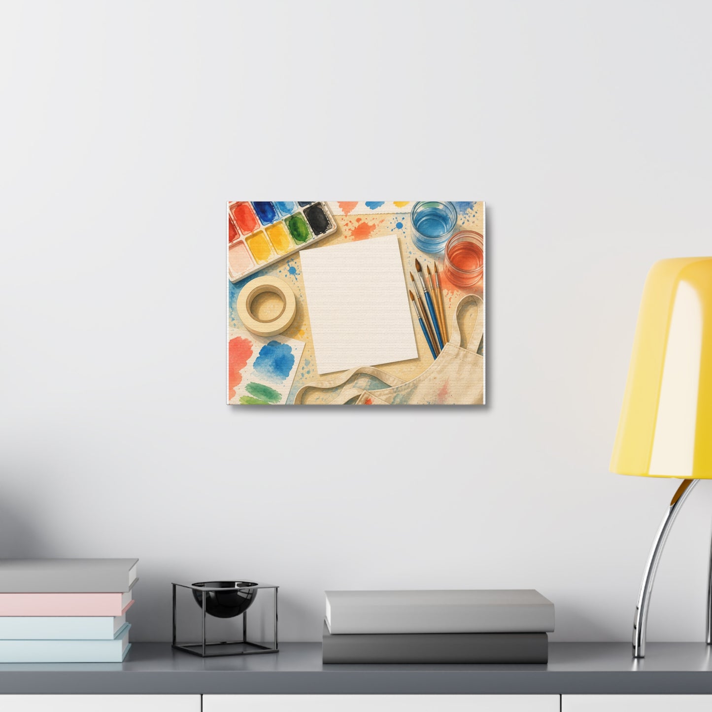 Bright Watercolor Painting Hobby Art Canvas Art