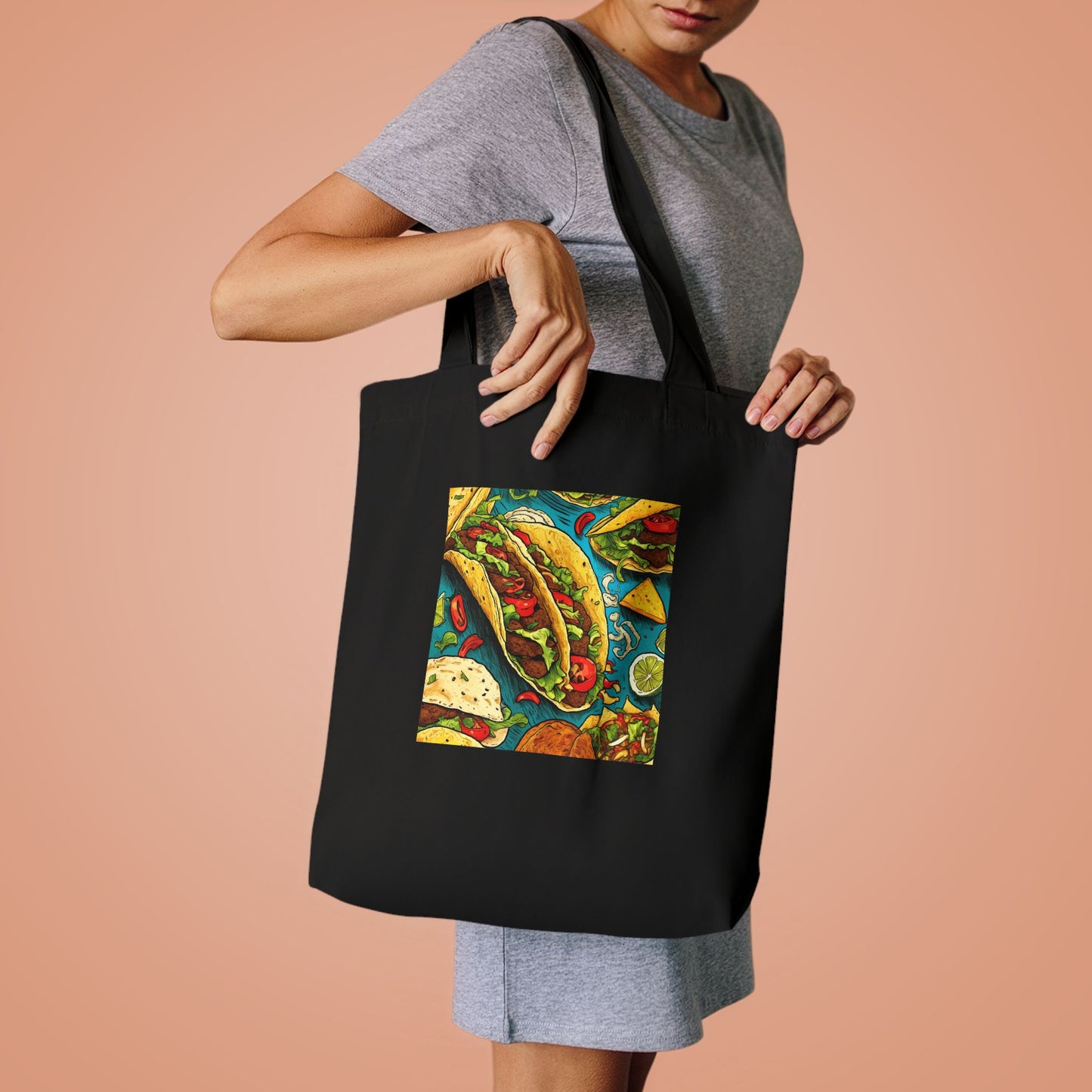 Taco Party Pattern Foodie Gift Art Tote Bag