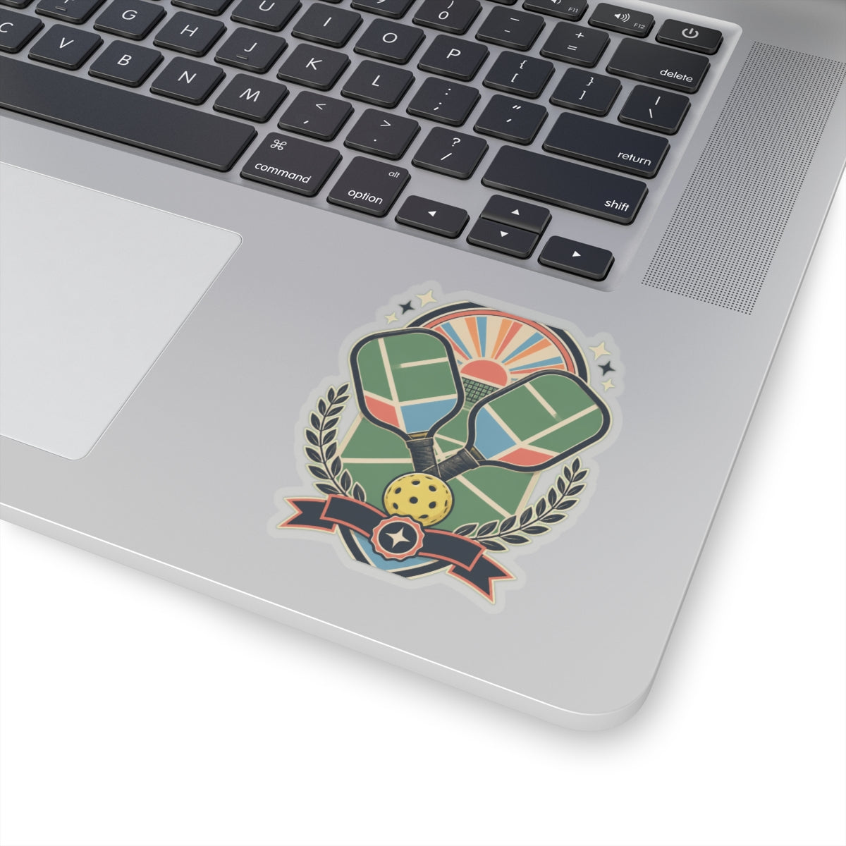 Retro Pickleball Court Club Sport Sticker