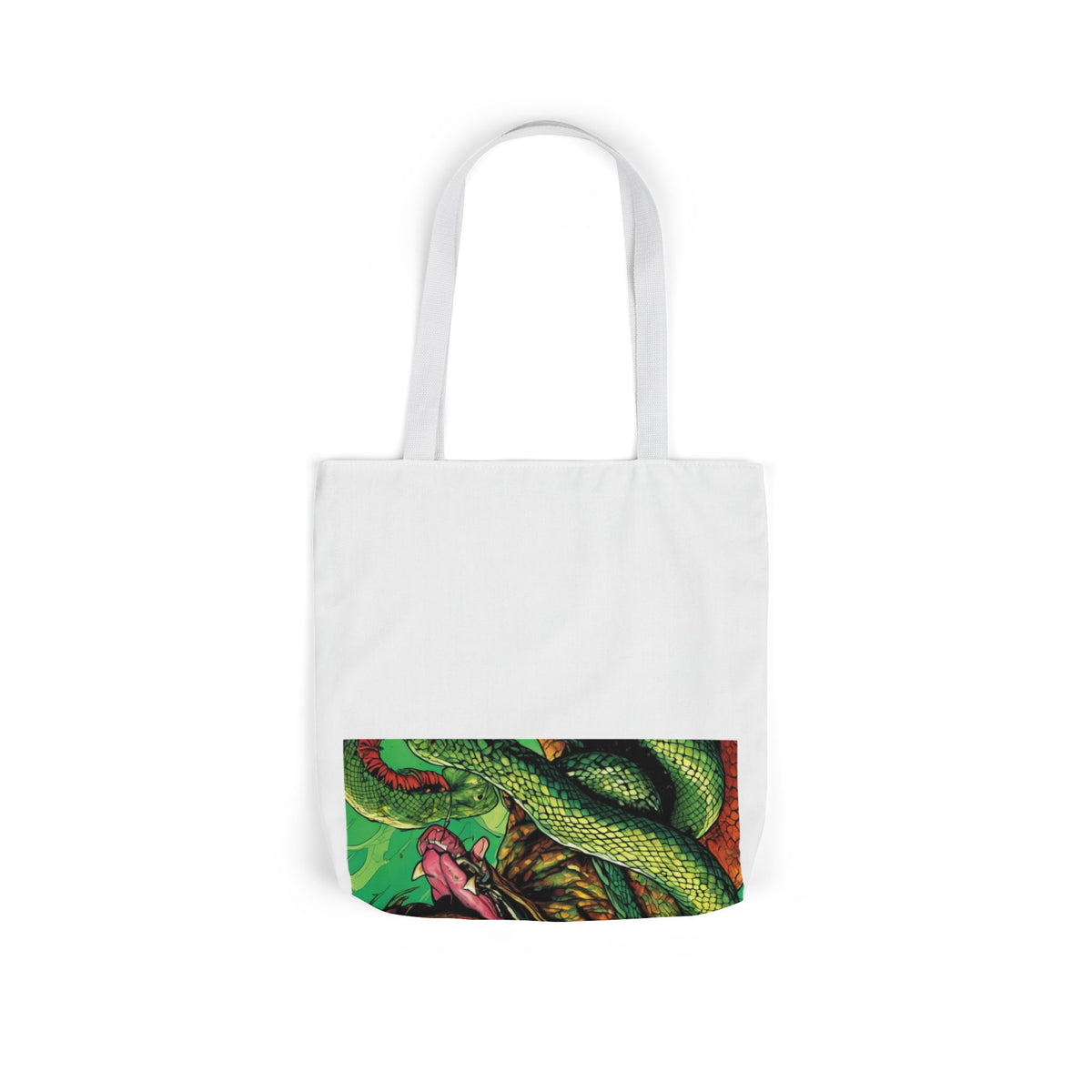 Serpent Guardian Dog Bold Fantasy Creature Tote Bag