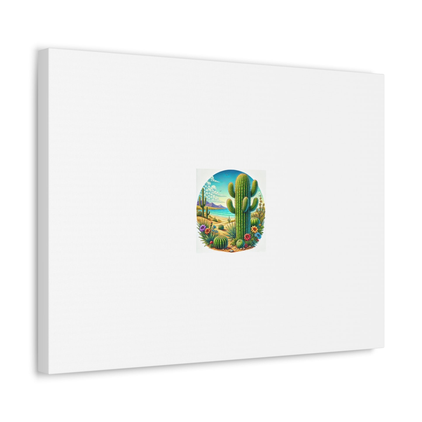 Desert Cactus Bloom Garden Canvas Botanical Desert Wall Art Gift
