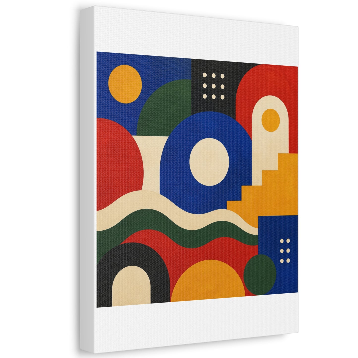 Bold Geometric Balance Abstract Art Canvas Art