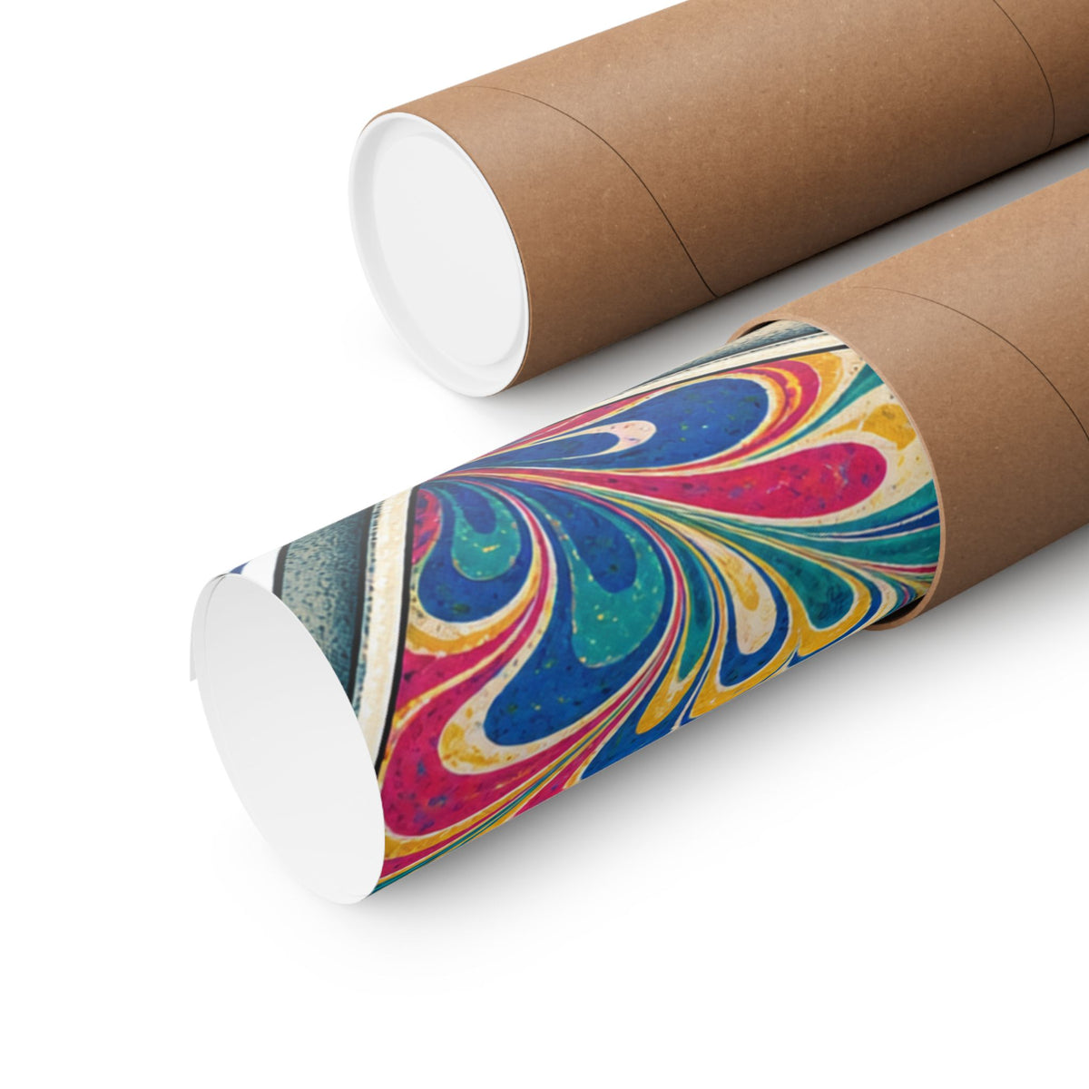 Colorful Paper Marbling Workshop Poster