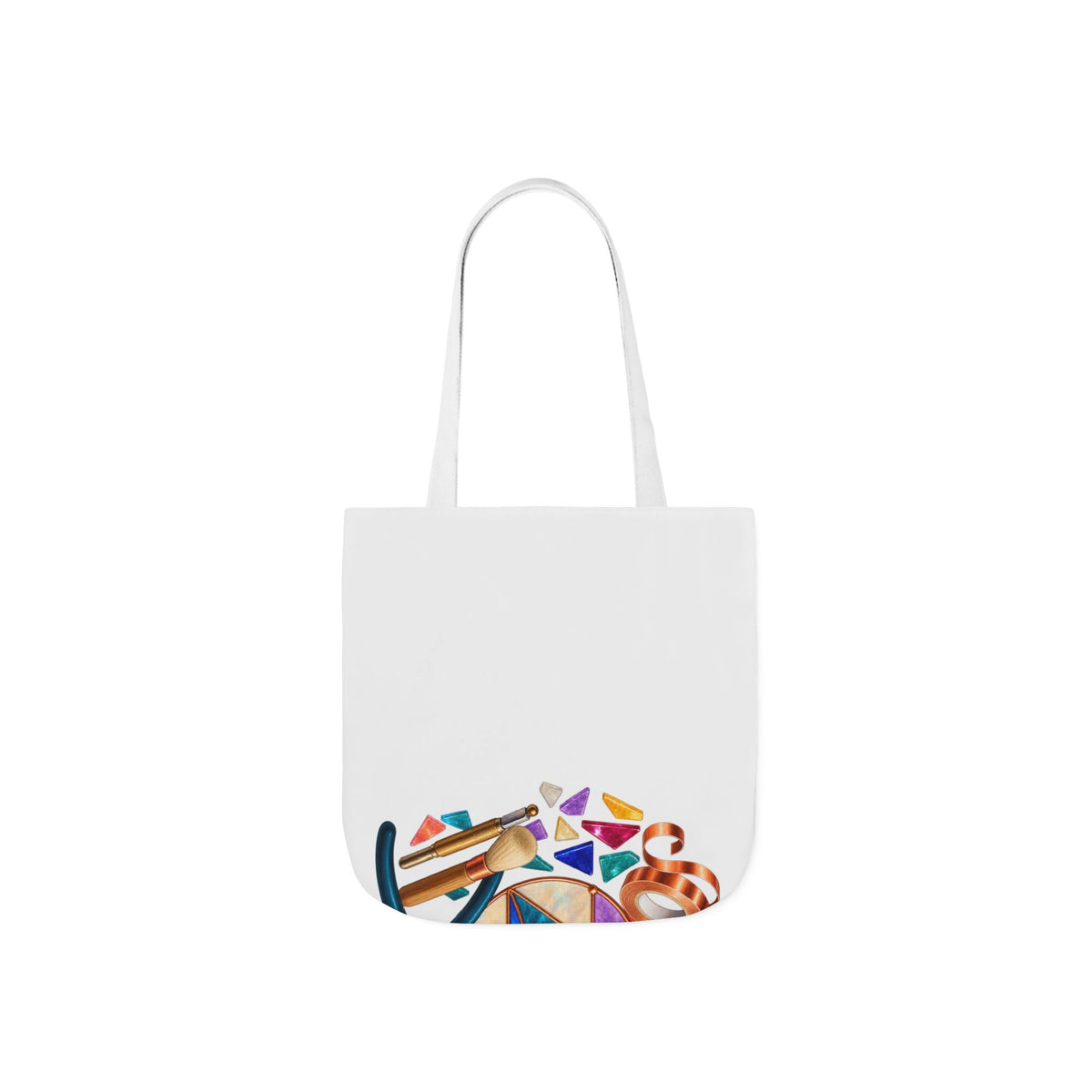 Abstract Stained Glass Suncatcher Workshop Tote Bag