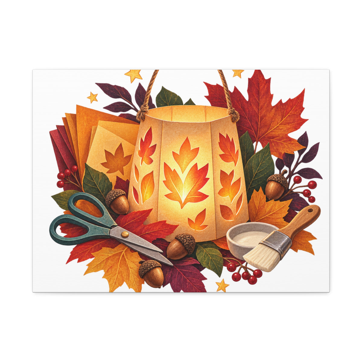 Autumn Lantern Making Workshop Canvas