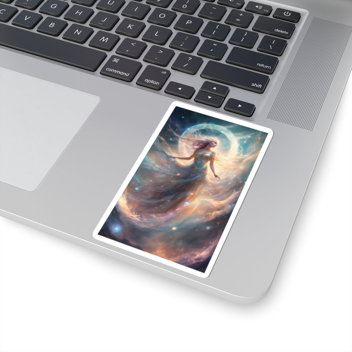 Moonlit Celestial Dancer Fantasy Portrait Sticker