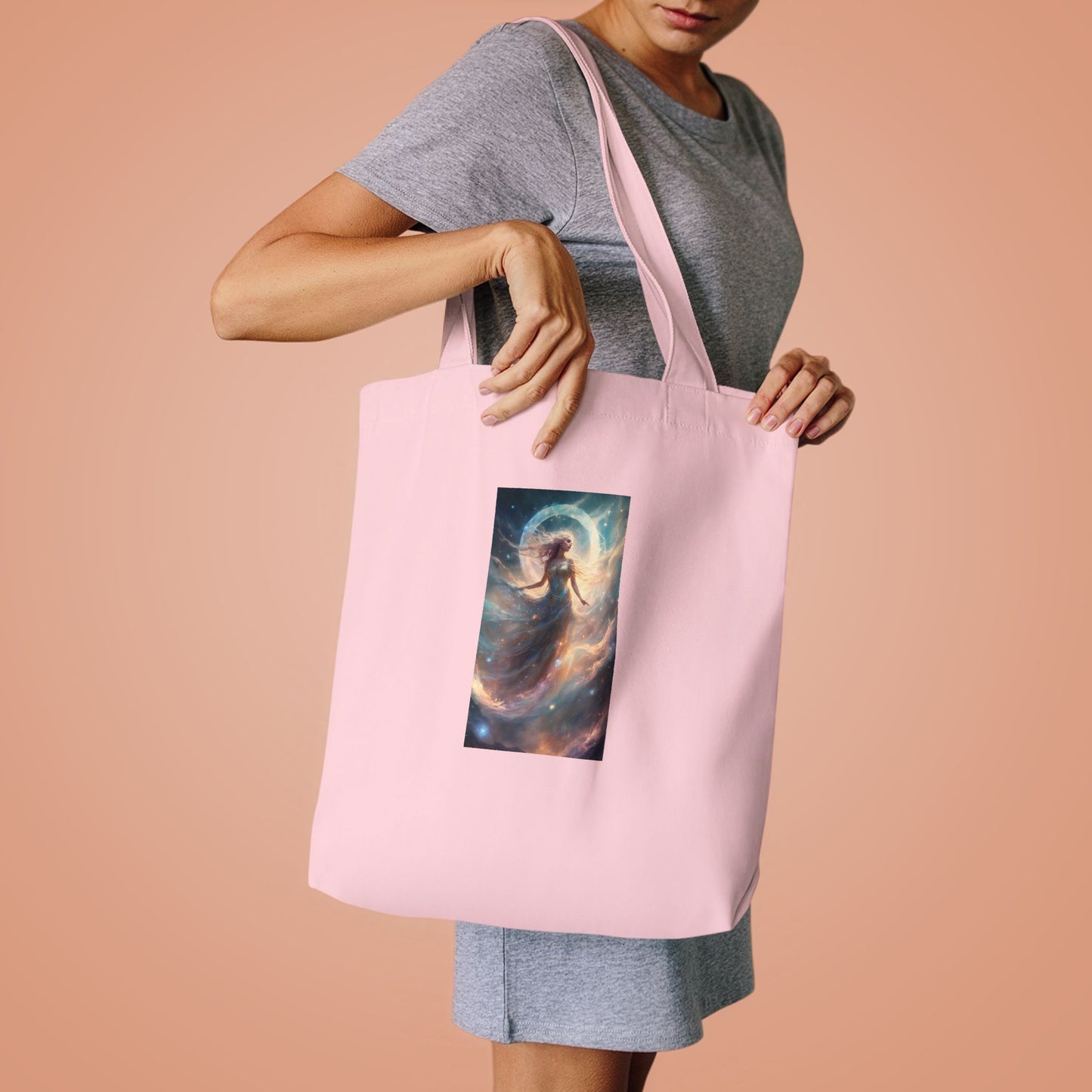 Moonlit Celestial Dancer Fantasy Portrait Tote Bag