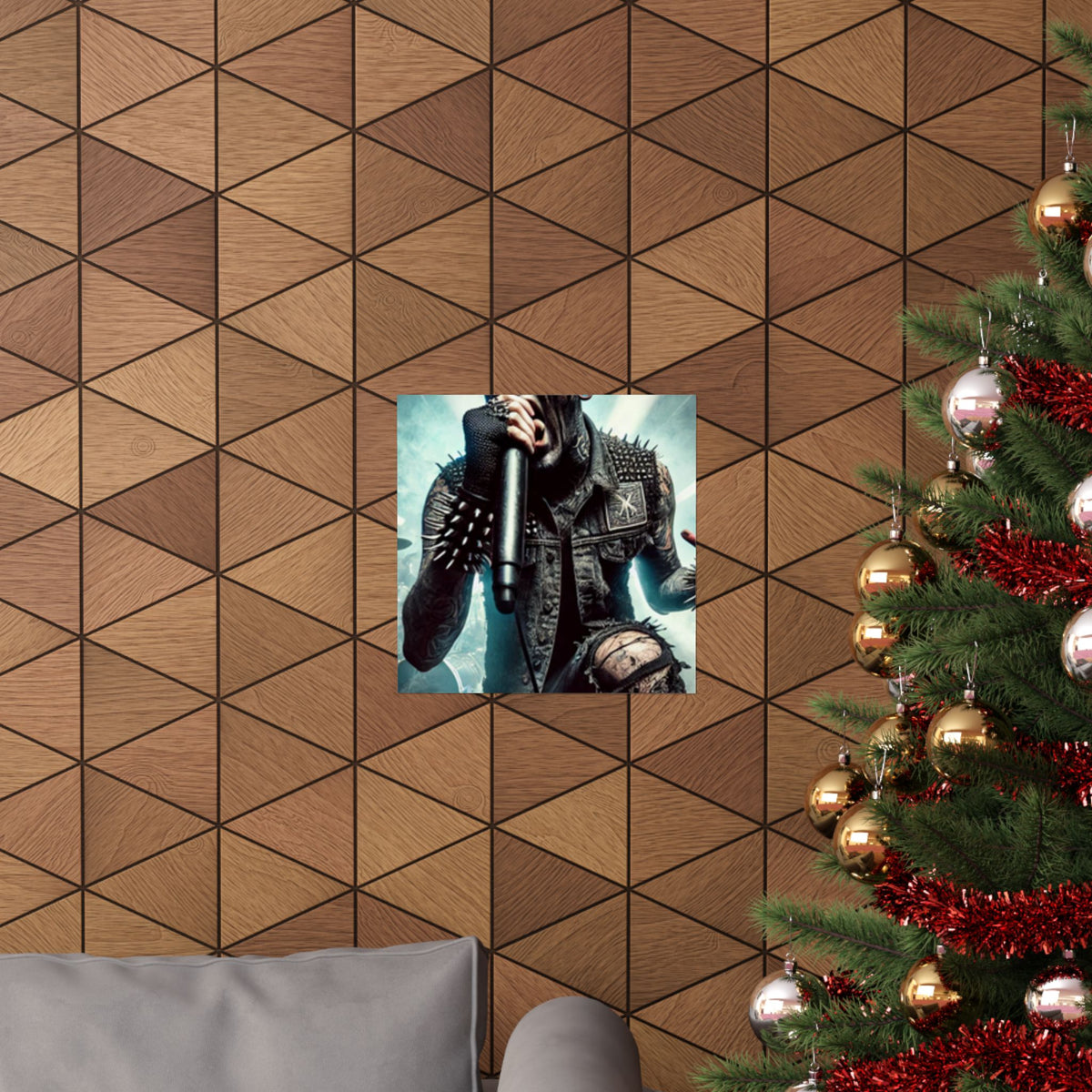 Punk Rock Vocalist Stage Energy Music Room Poster