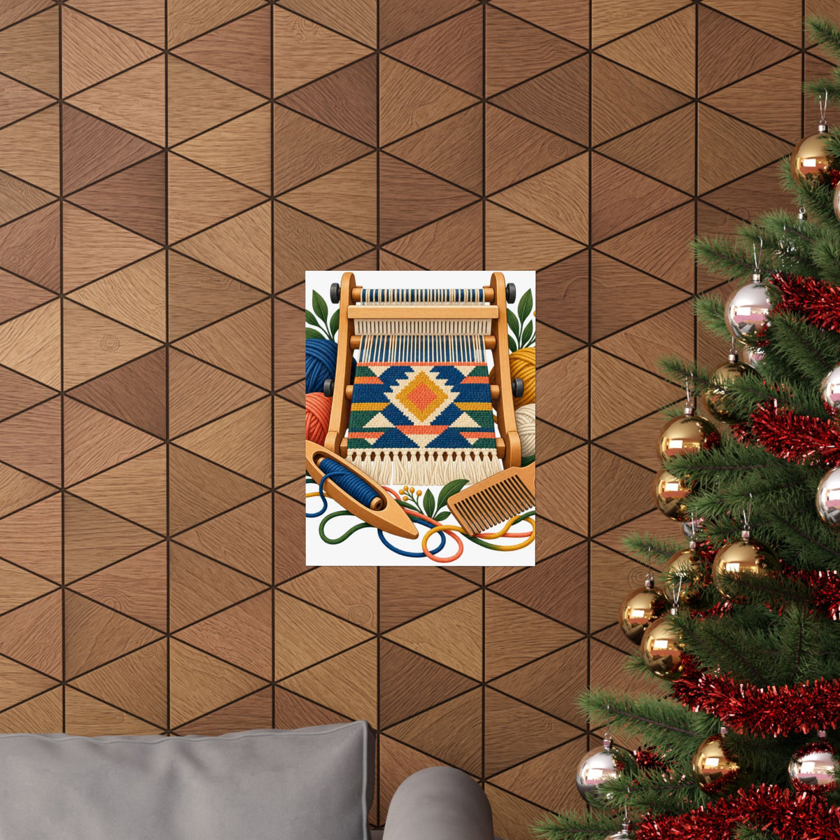 Geometric Hand Weaving Workshop Poster
