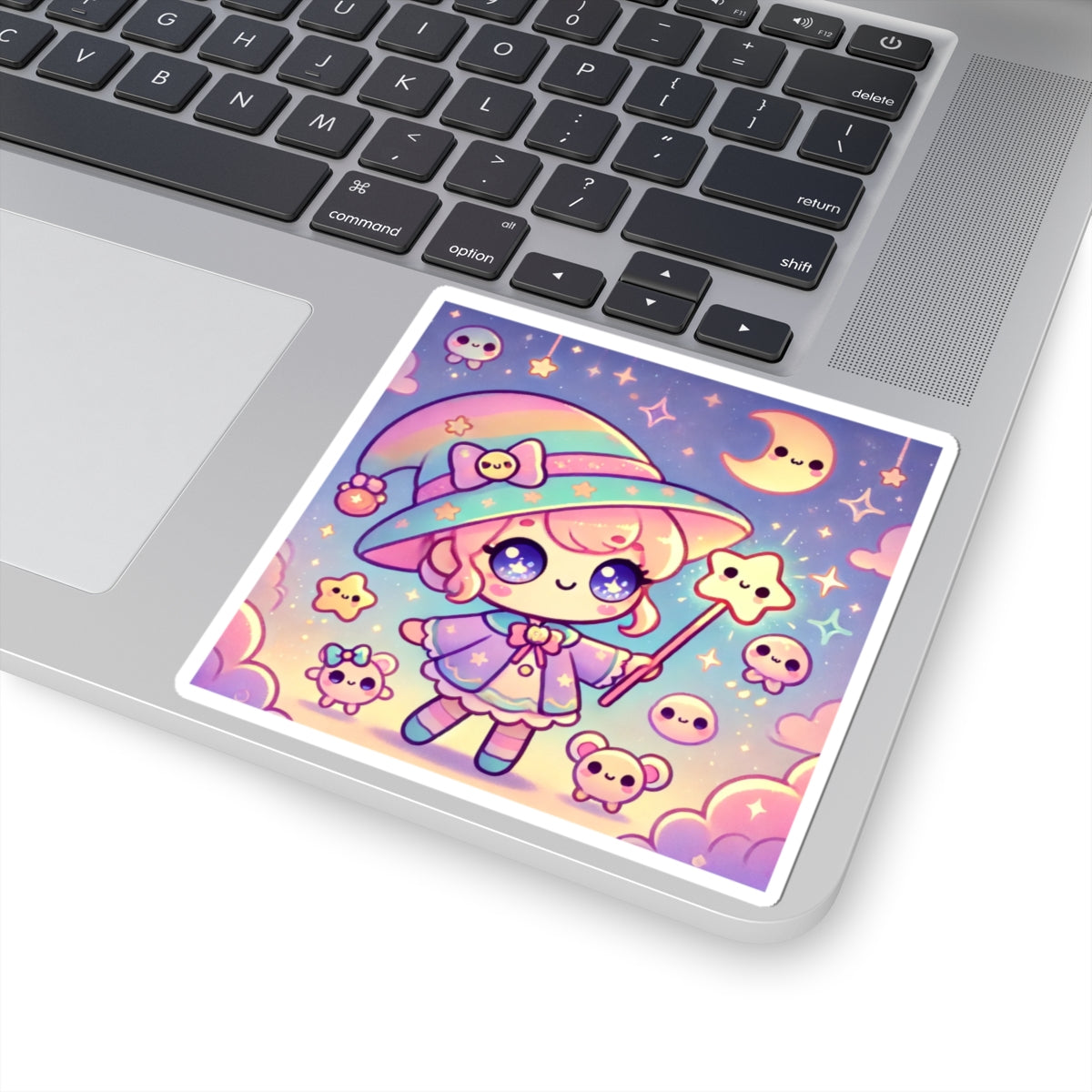 Kawaii Moon Wand Pastel Fantasy Art Sticker