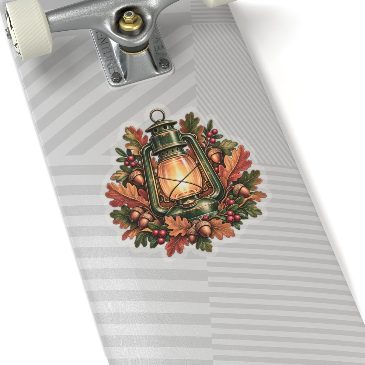 Autumn Oak Lantern and Acorns Sticker