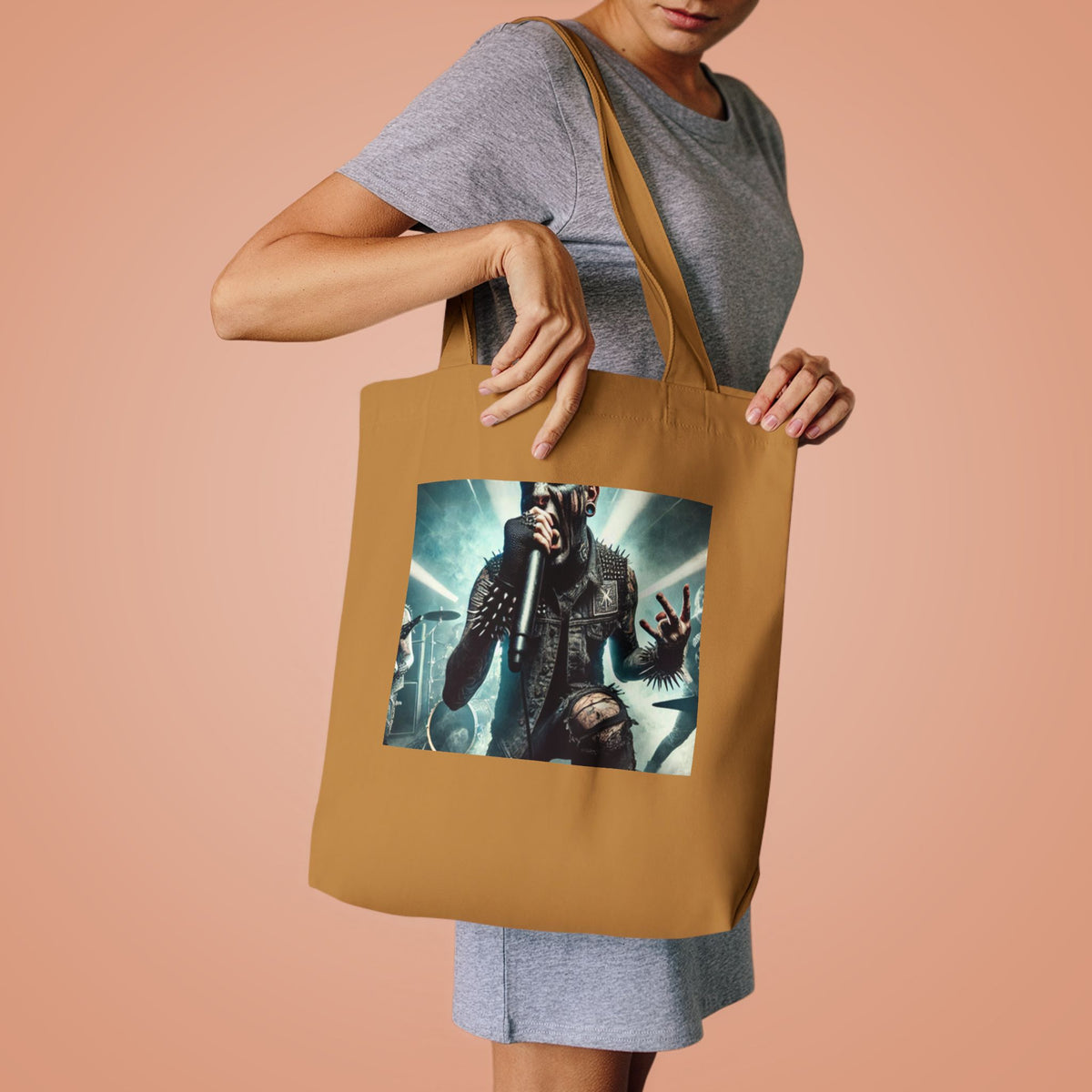 Punk Rock Vocalist Stage Energy Music Tote Bag