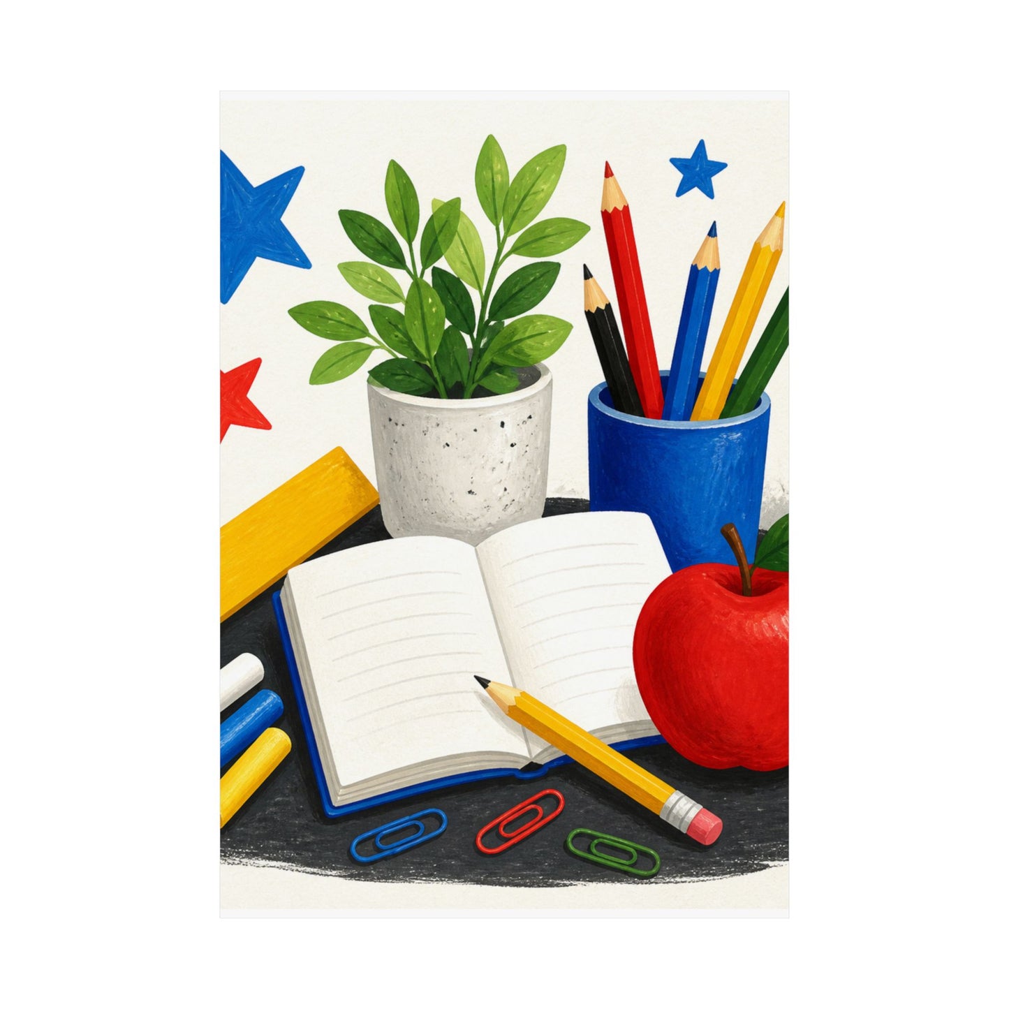 Colorful Classroom Supplies Teacher Appreciation Poster